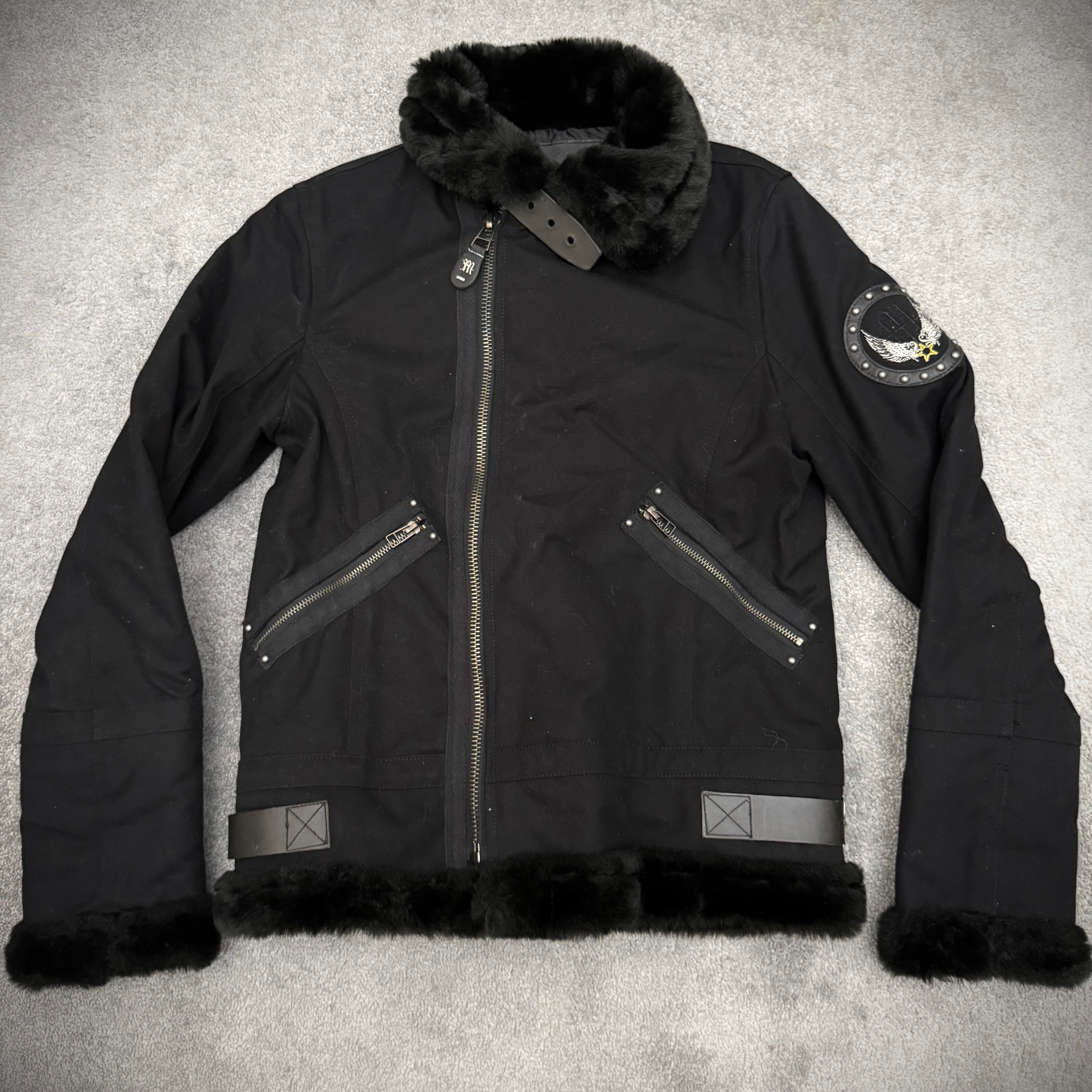 Midas 00“s Asymmetrical Flight Bomber fur jacket