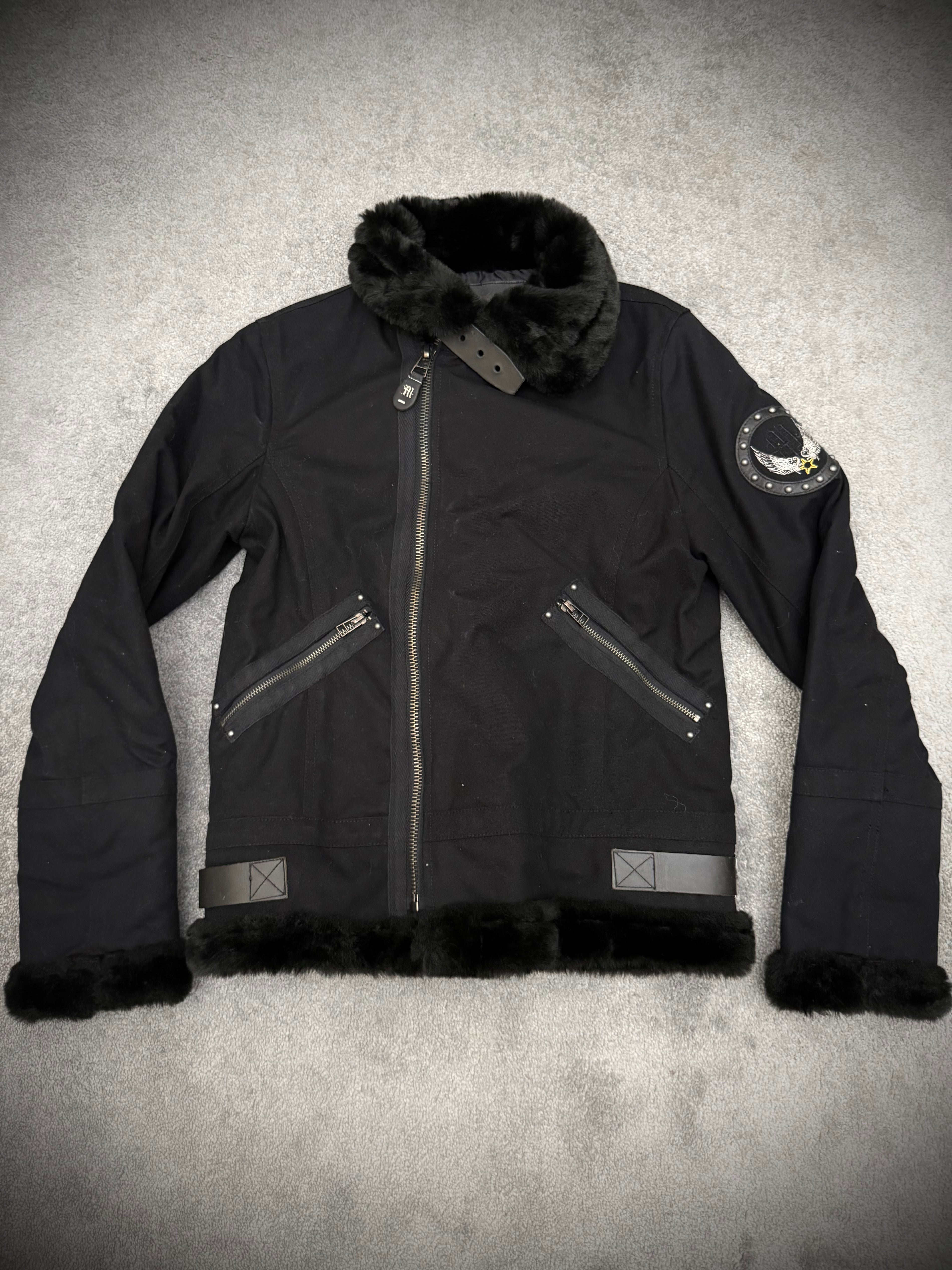 Midas 00“s Asymmetrical Flight Bomber fur jacket