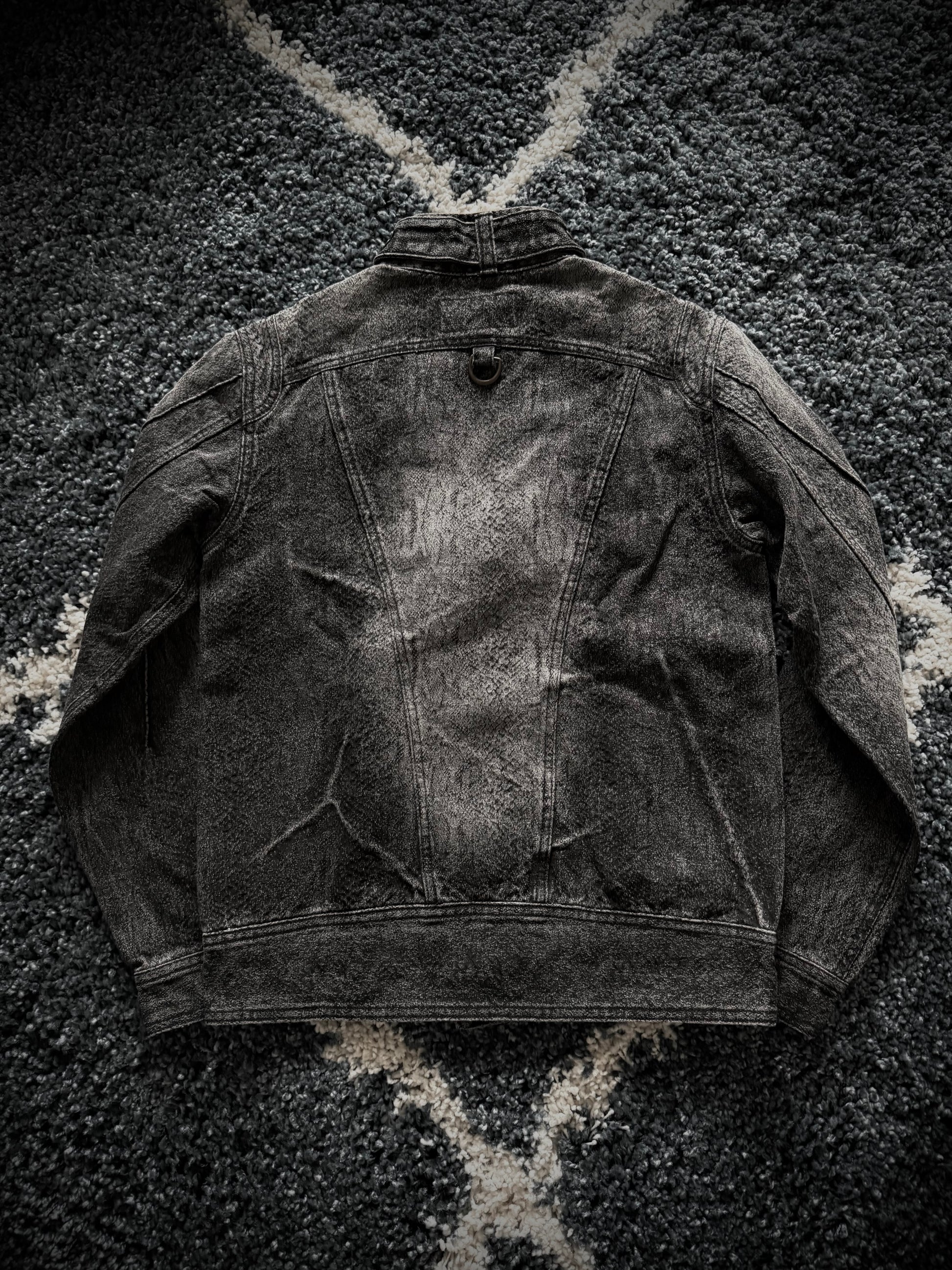 Jackrose x Luv Maison snakeskin denim jacket
