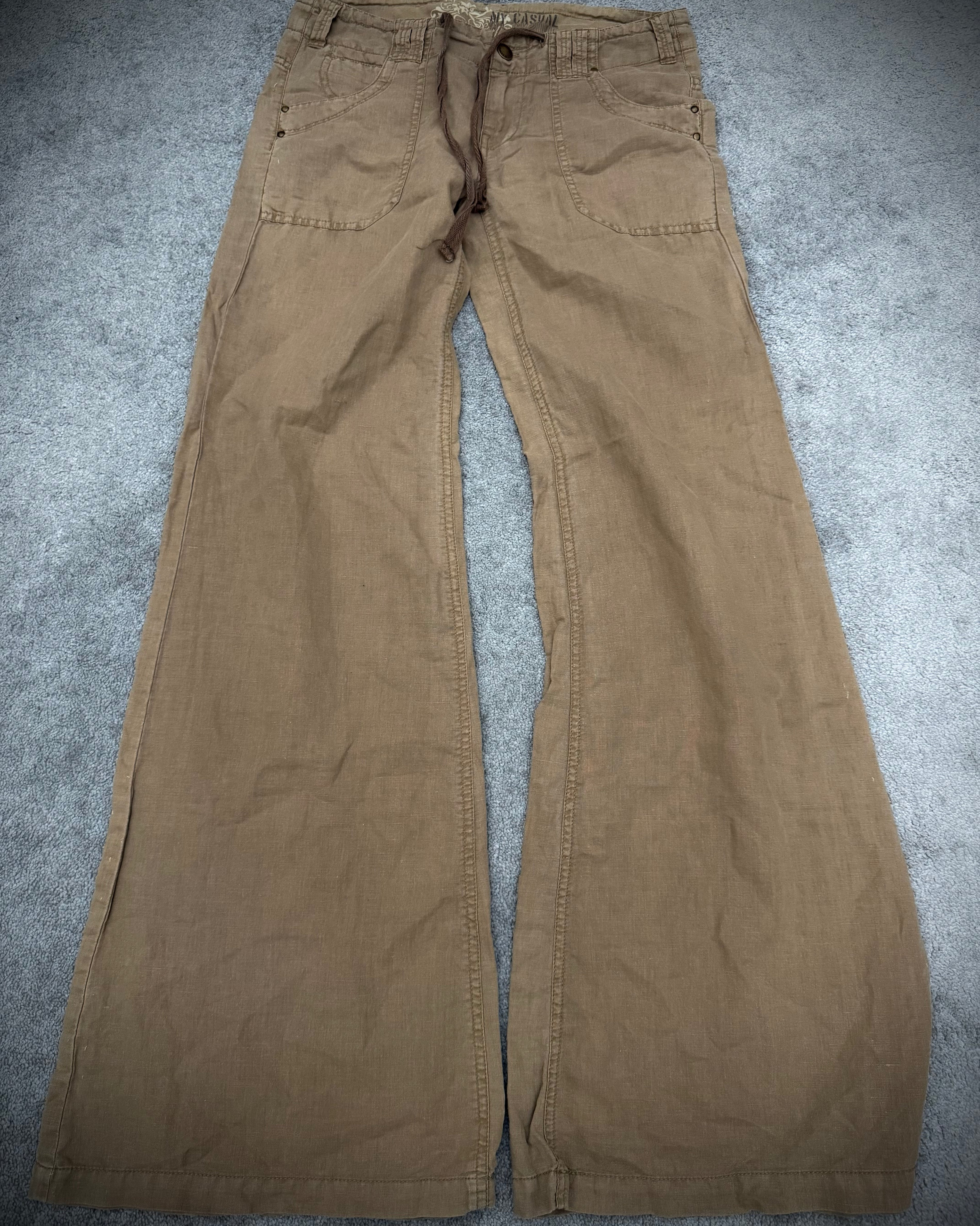Casual laced linien flared pants