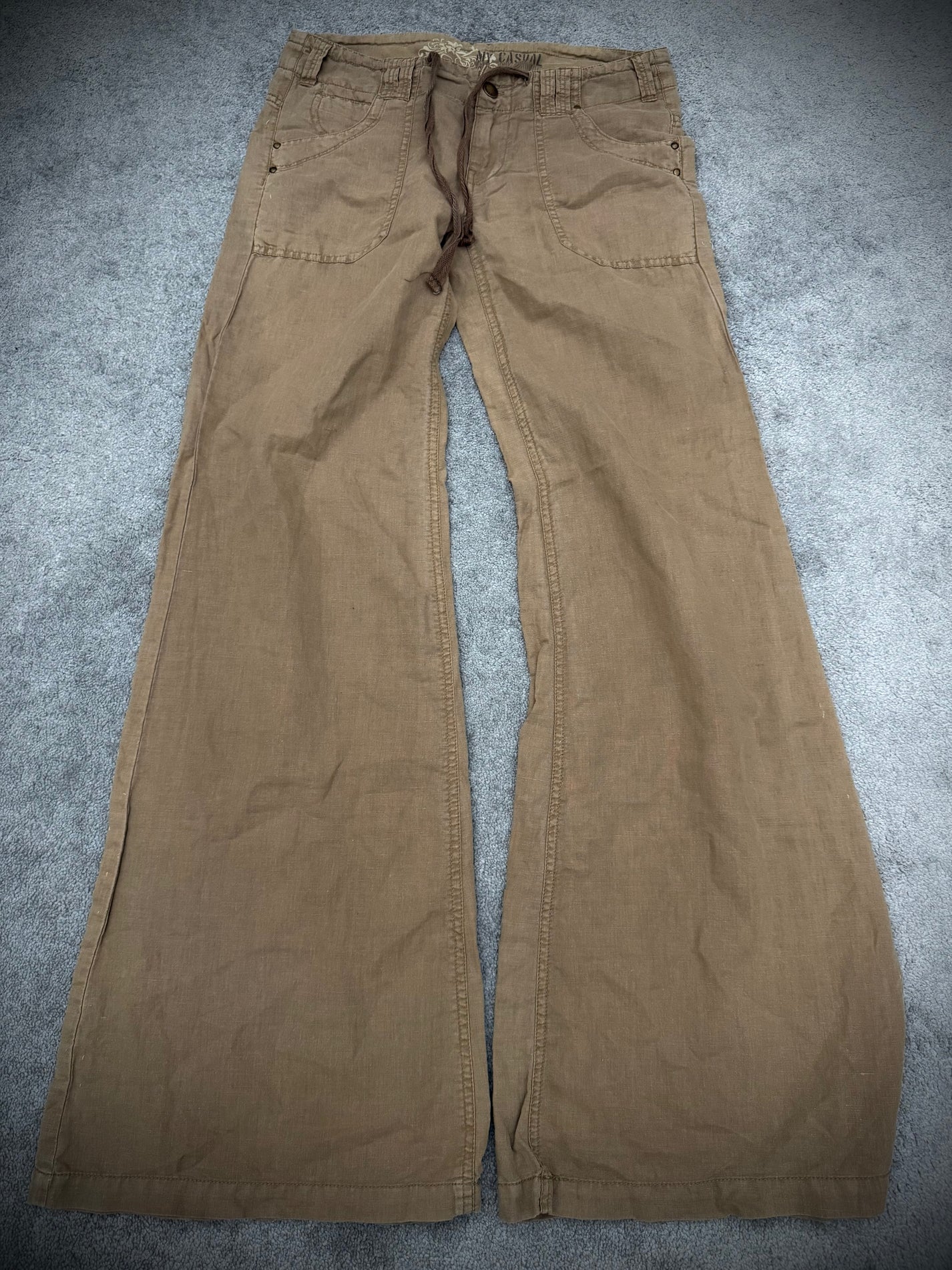 Casual laced linien flared pants