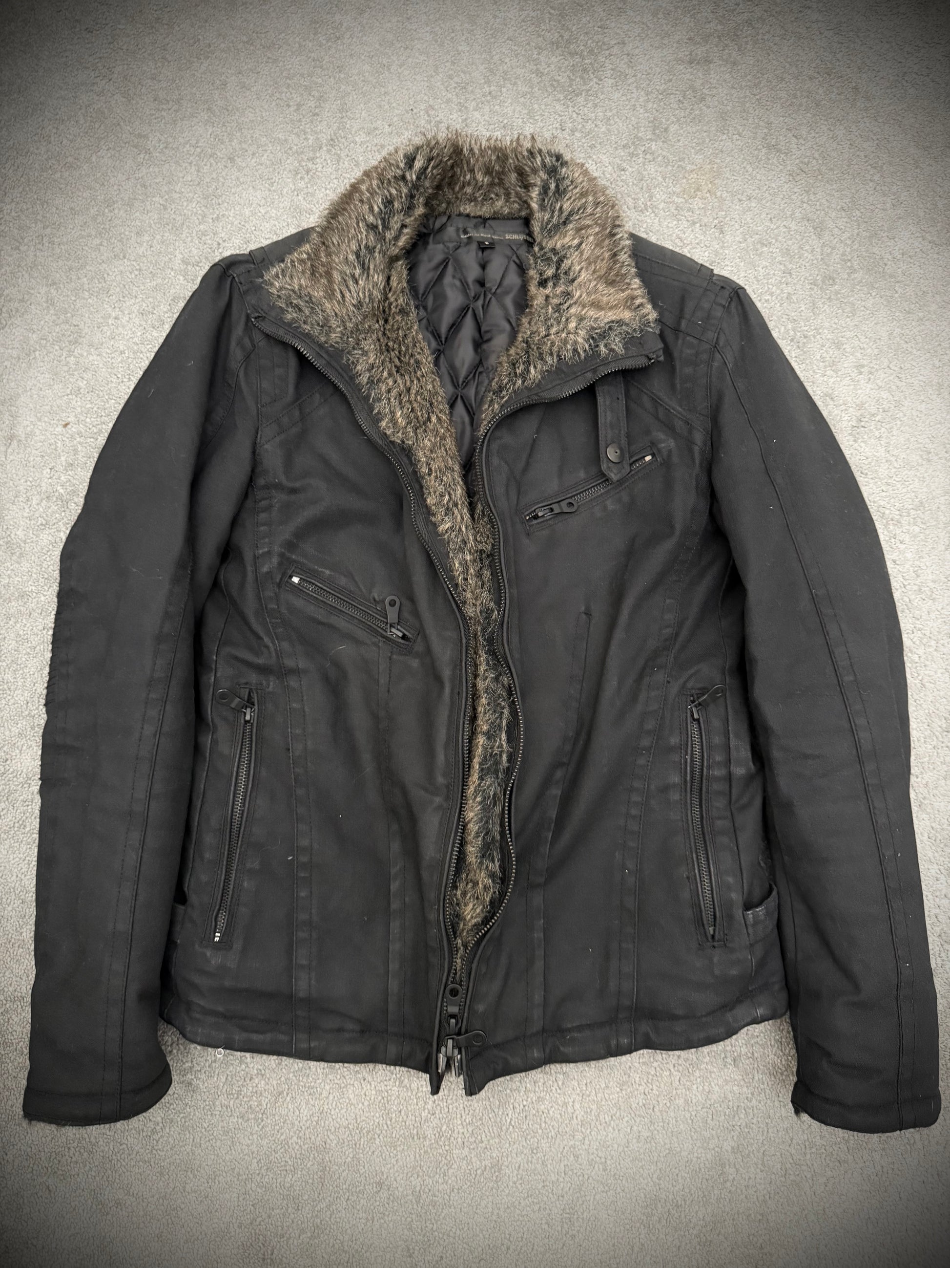 Schlussel Rabbit fur madness puffer jacket