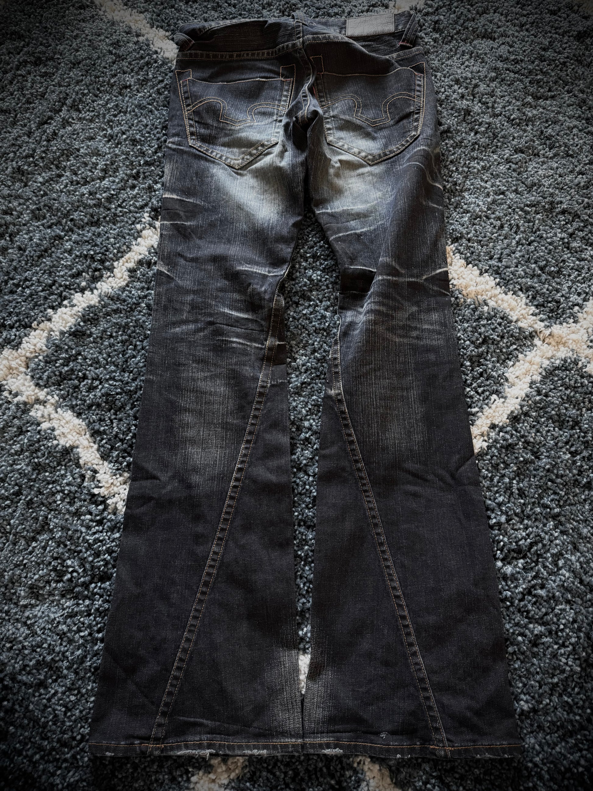 Tornado Mart Ocean washed flared jeans