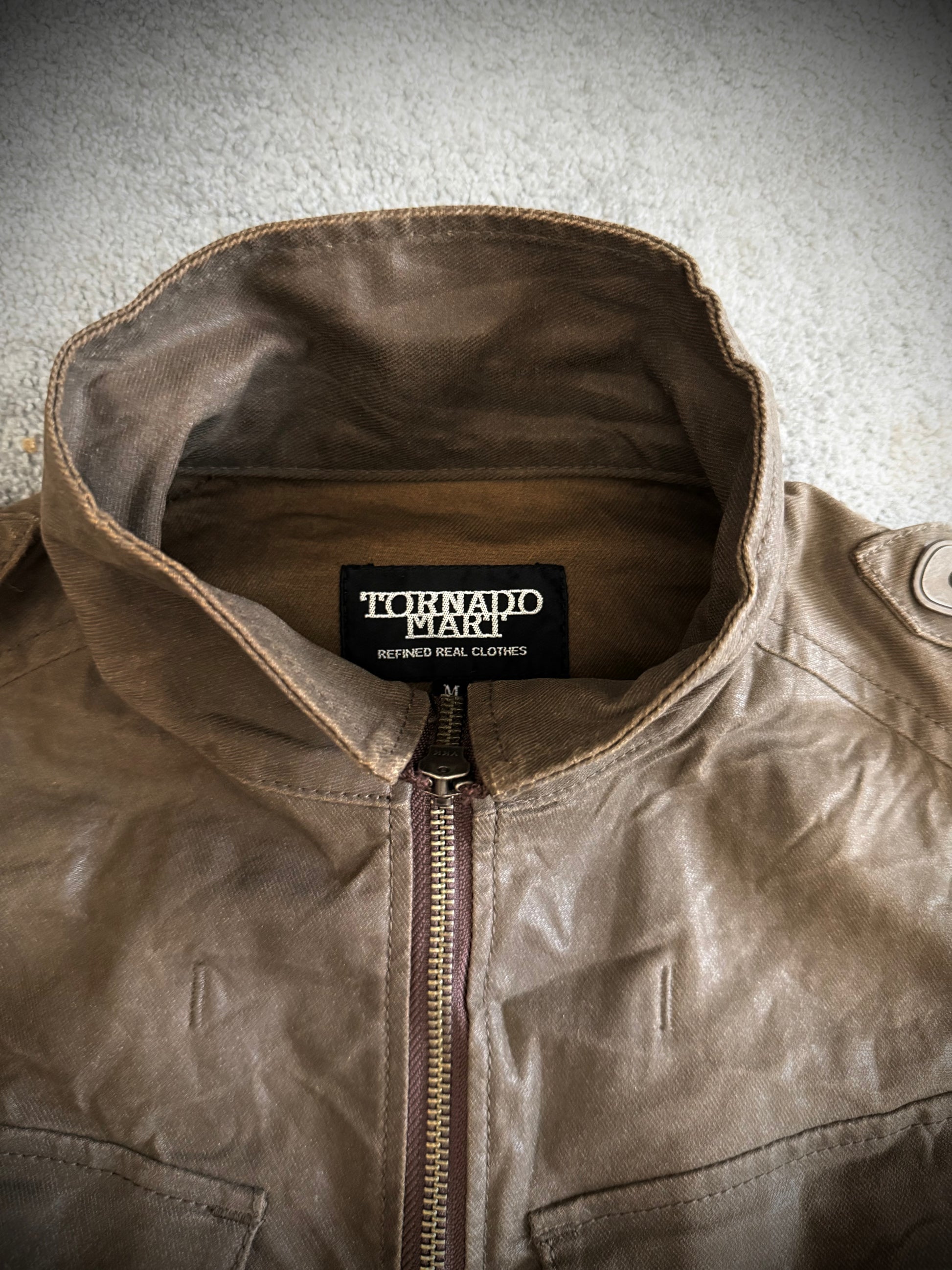 Tornado Mart waxed Gas mask jacket