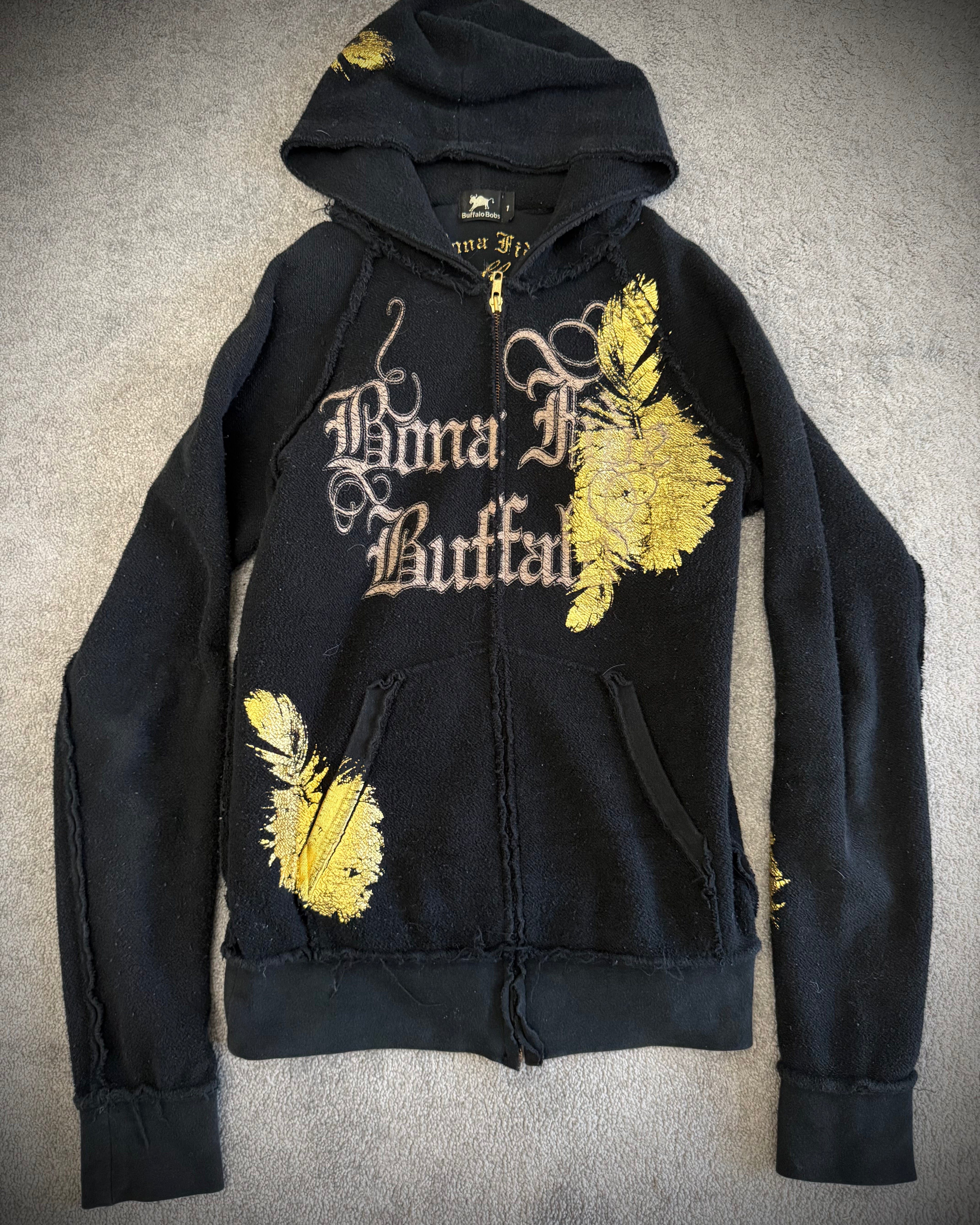 Buffalo Bobs golden plated feather ribbed cotton jacket