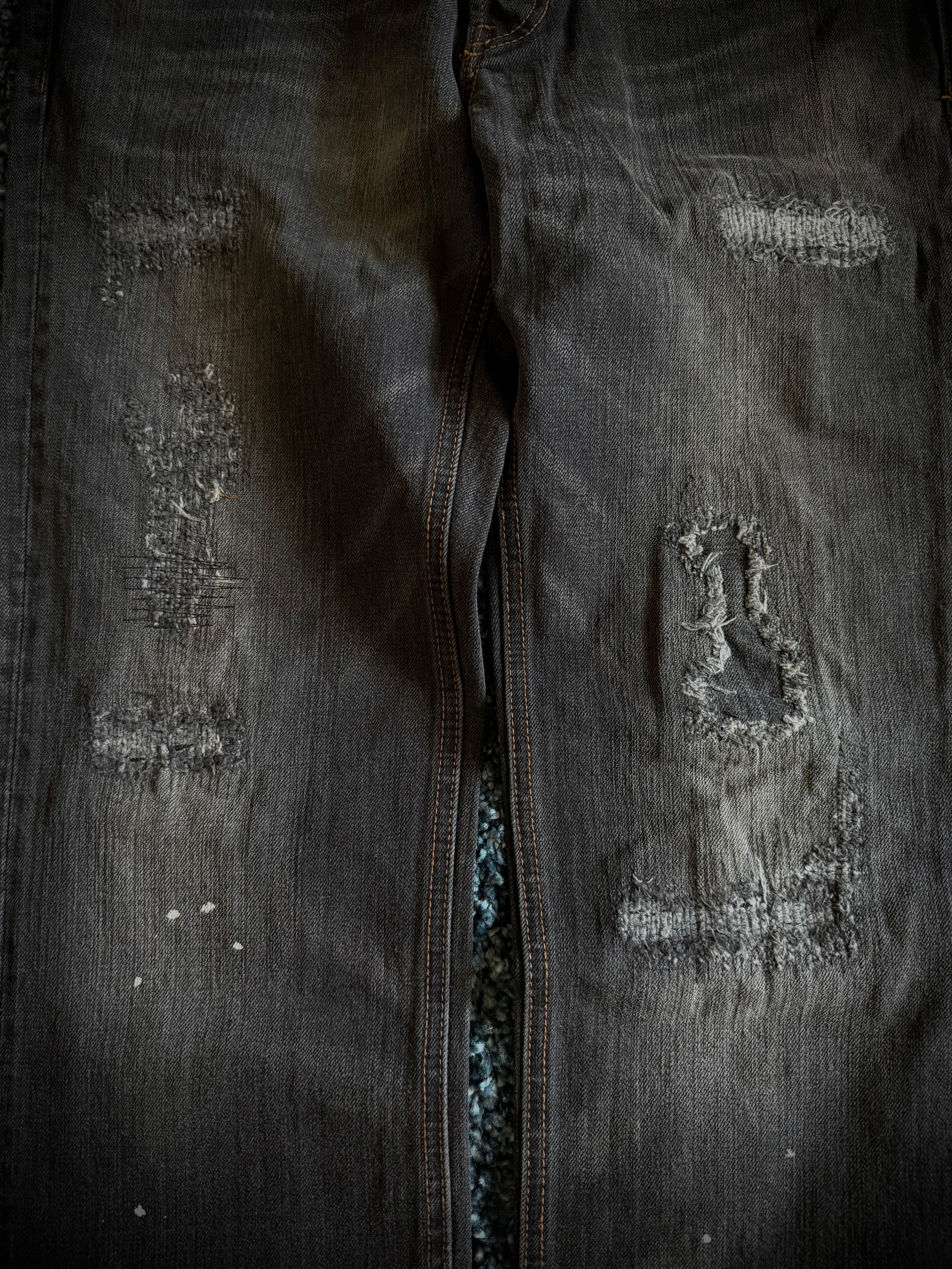 Diablo Splattered Honeycomb Bootcut pants