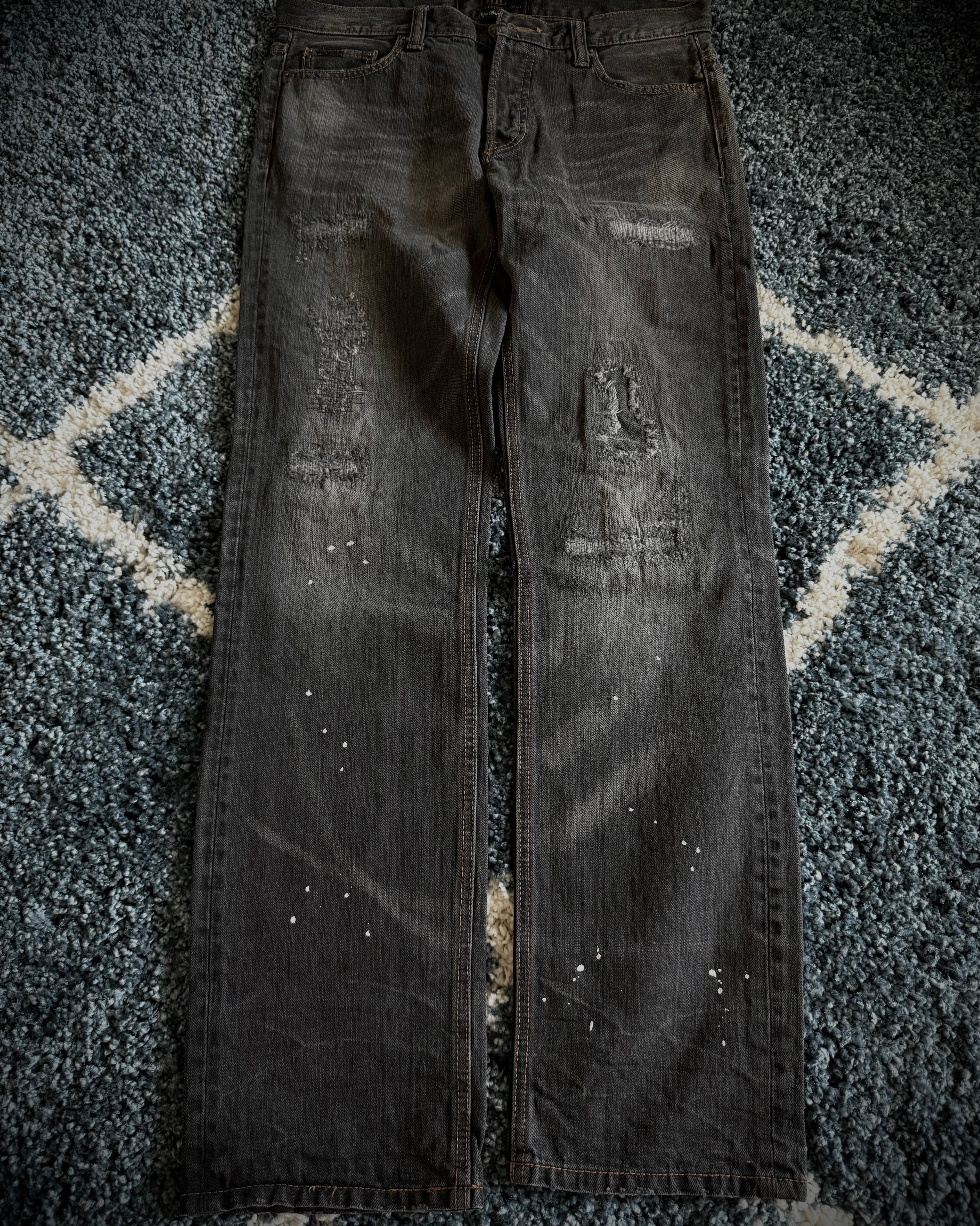 Diablo Splattered Honeycomb Bootcut pants