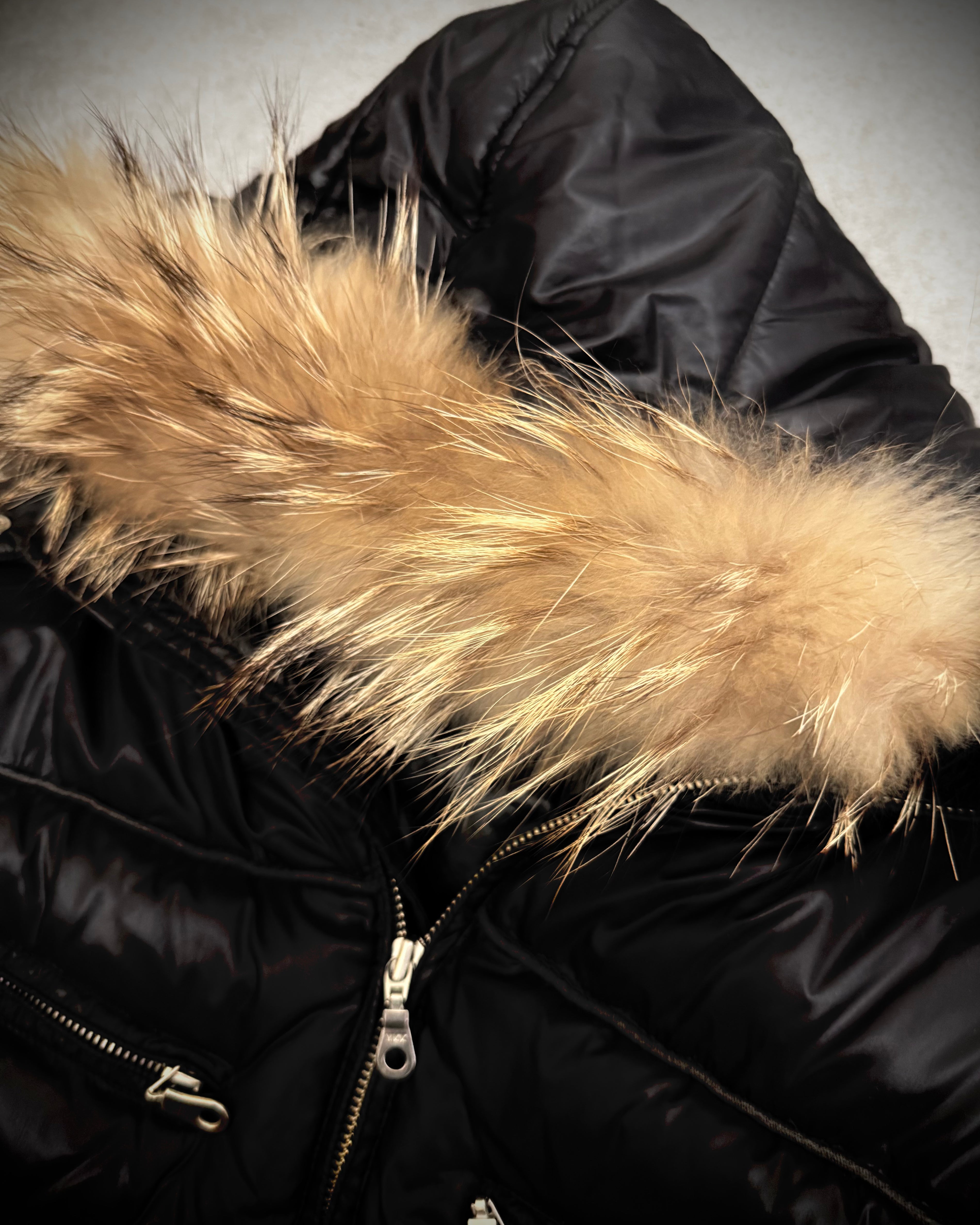 Jack Rose double fox fur detachable hood puffer jacket