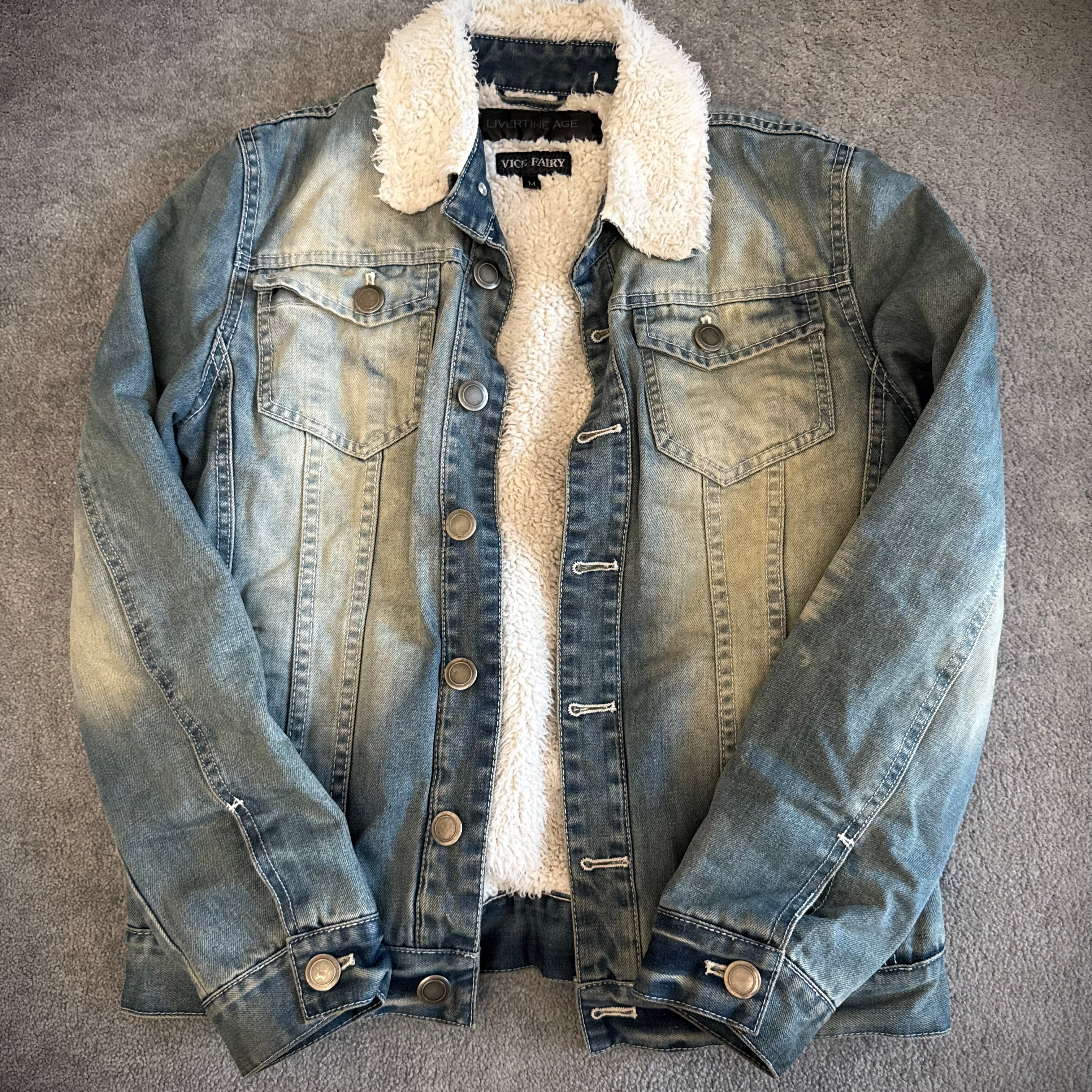 Vice Fairy x Livertine age Fur denim jacket
