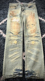 Zero sail toxic acid splattered distressed pants