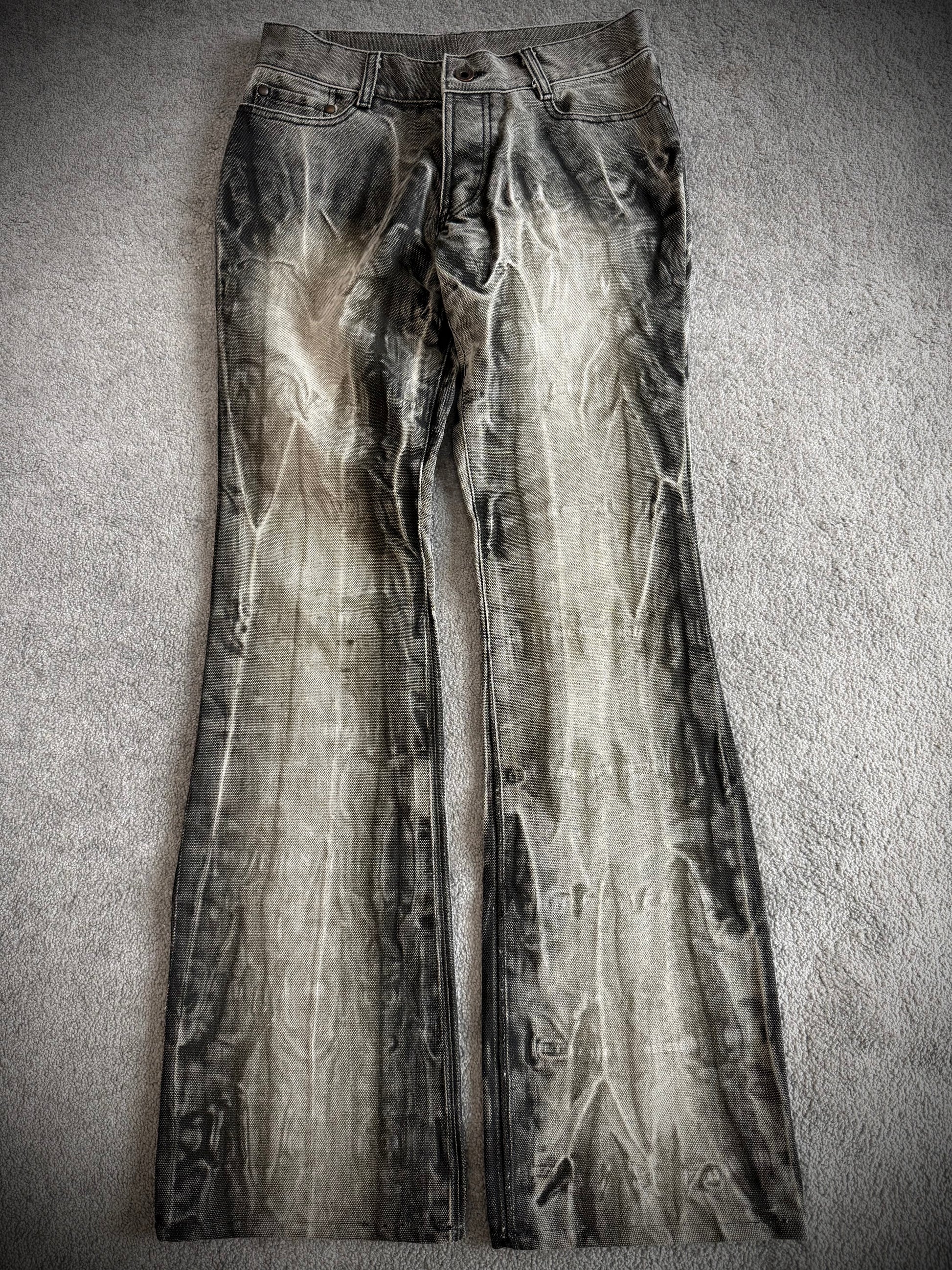 5351 Pour Les Hommes oil flared denim