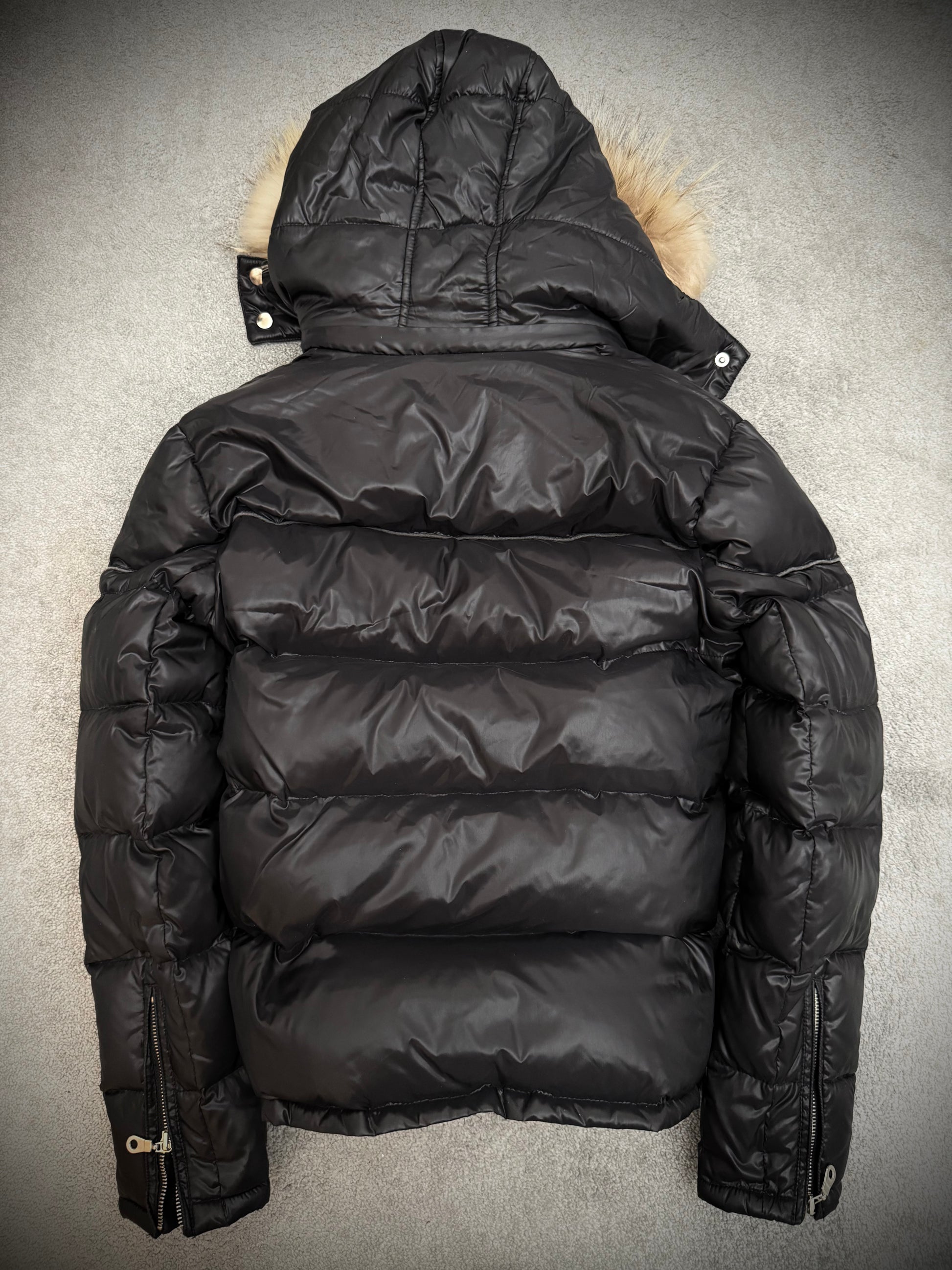 Jack Rose double fox fur detachable hood puffer jacket