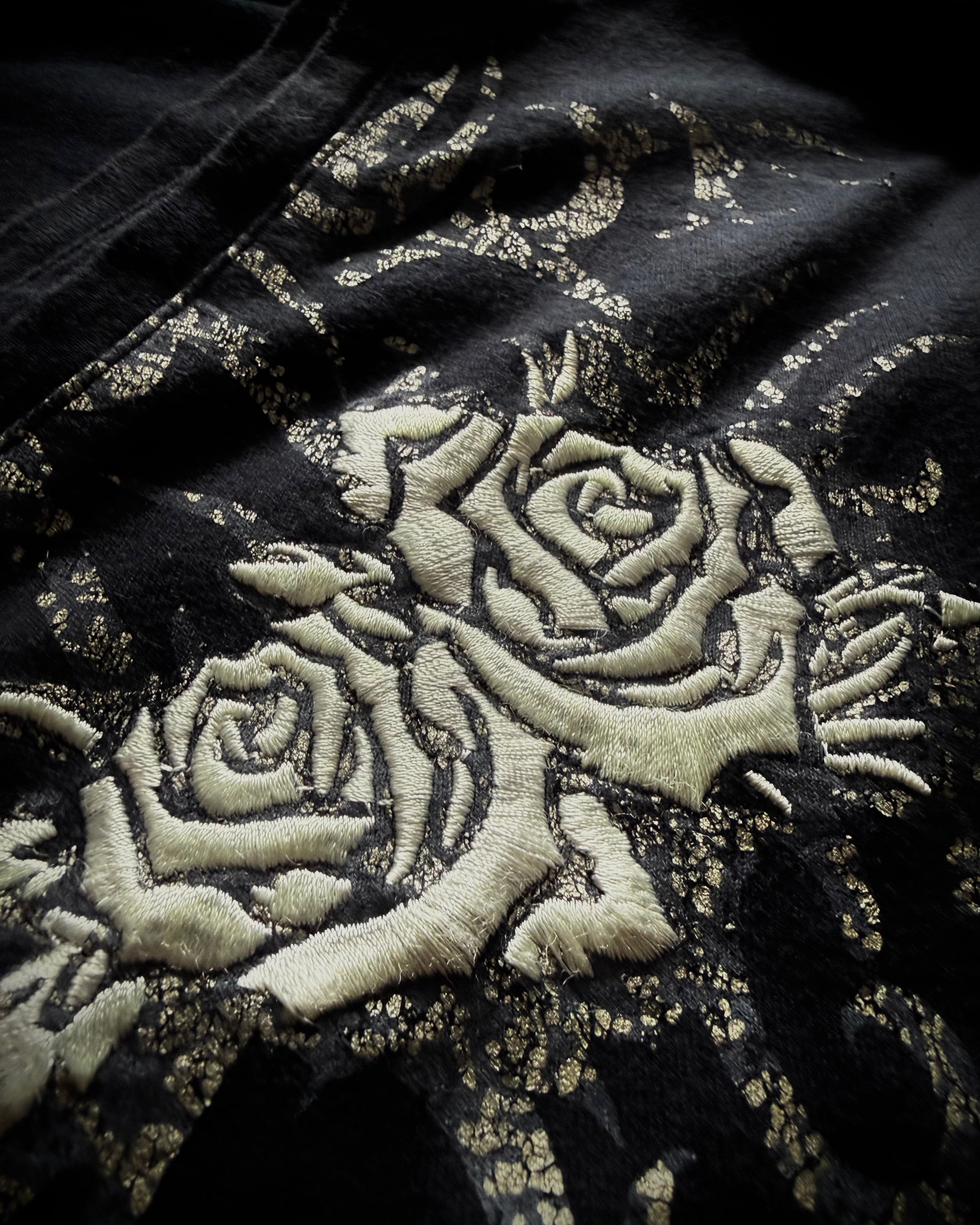Tornado Mart Tribal Infusion embroidered rose longsleeve