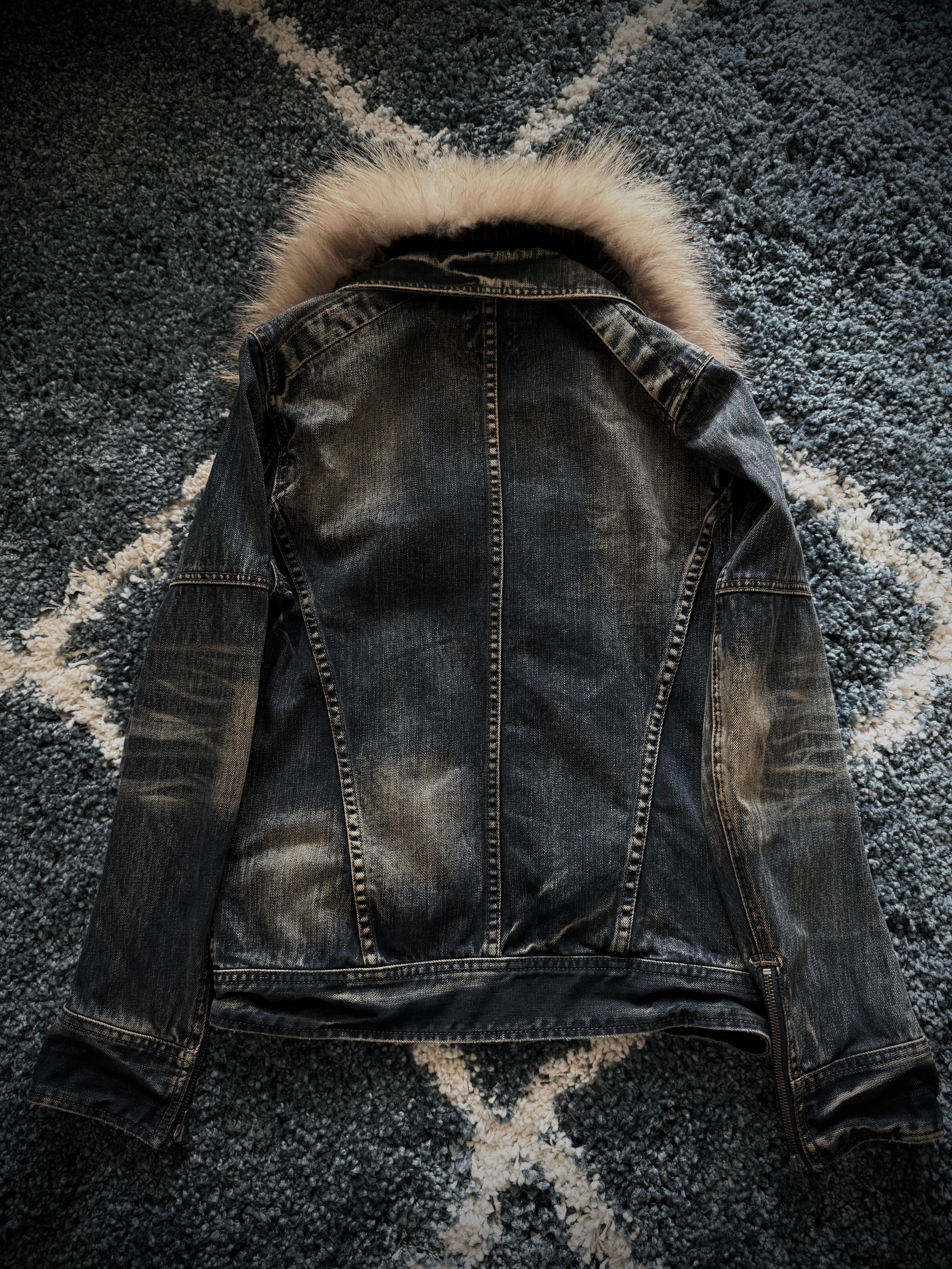 Rattle Trap Detachable Fur Denim Jacket