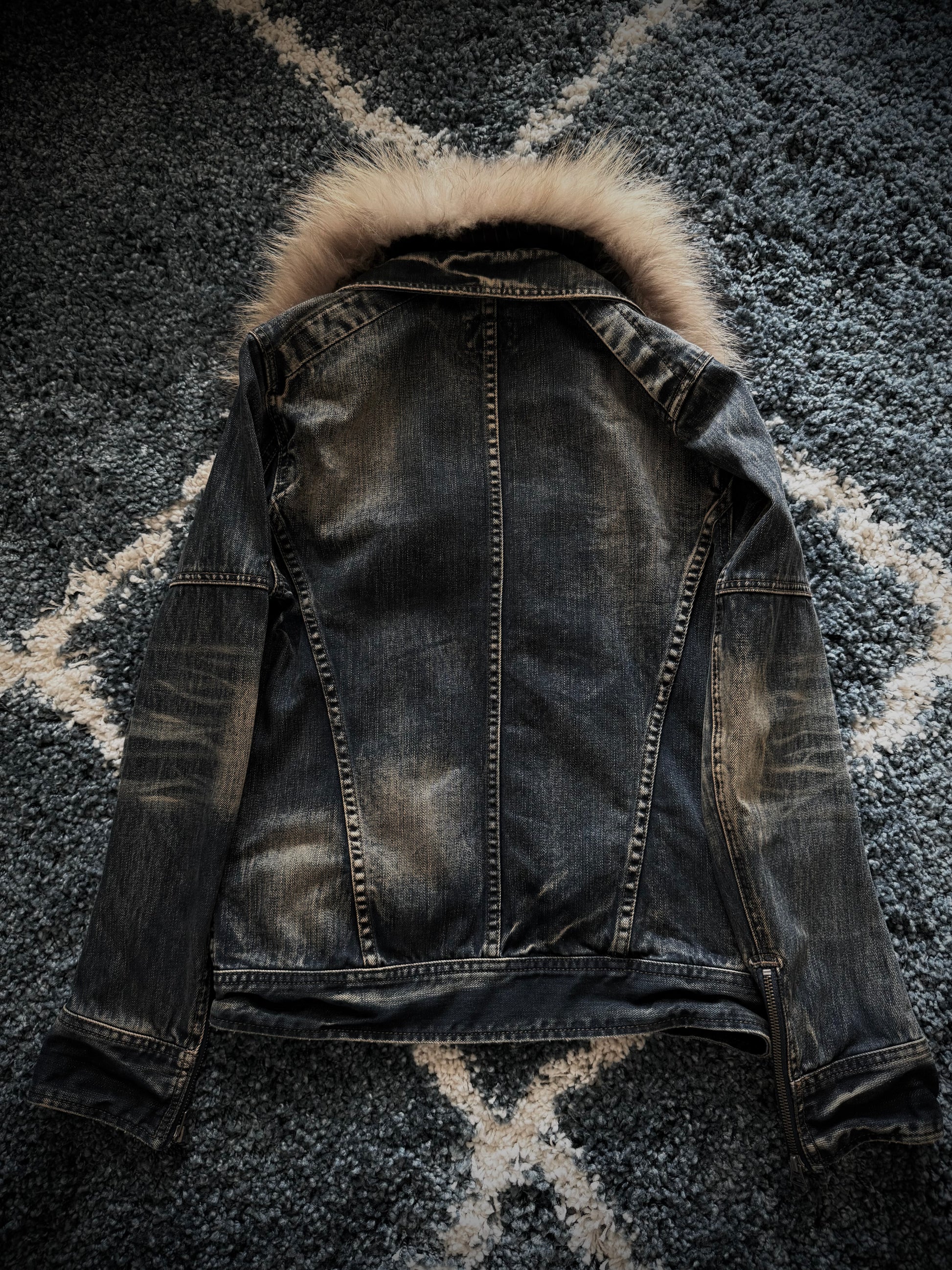 Rattle Trap Detachable Fur Denim Jacket