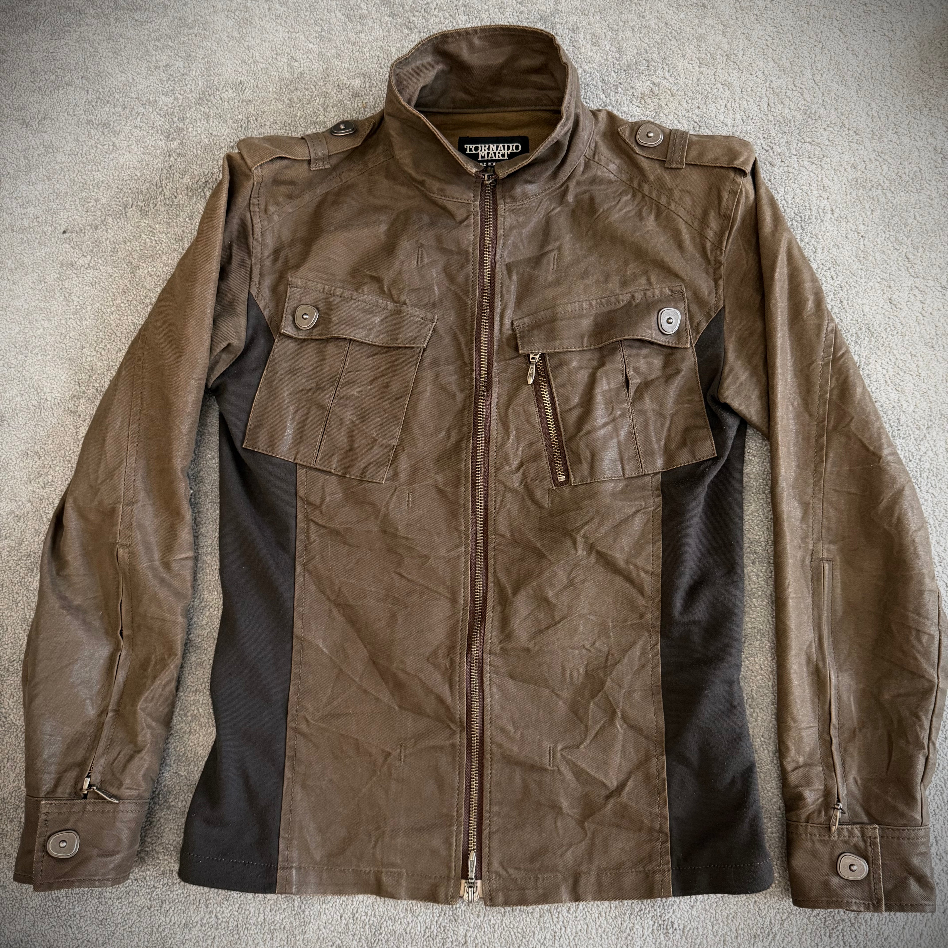 Tornado Mart waxed Gas mask jacket
