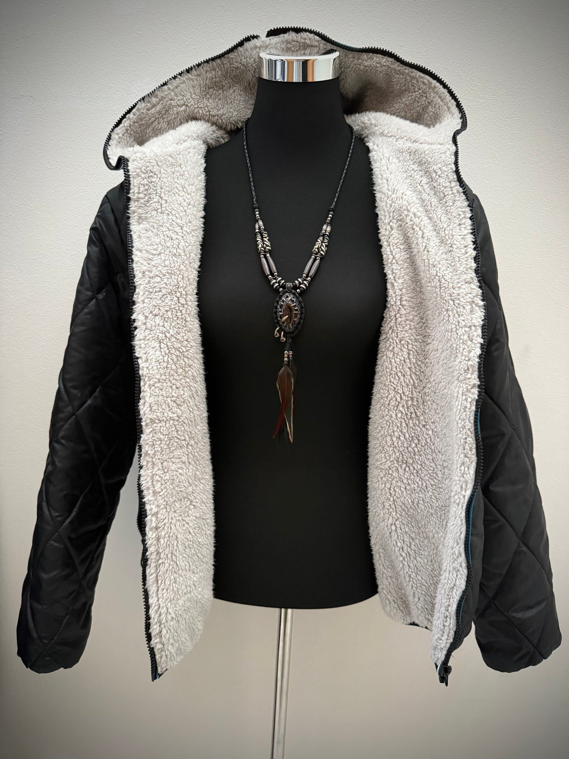 Thruxton full zip full fur interior jacket