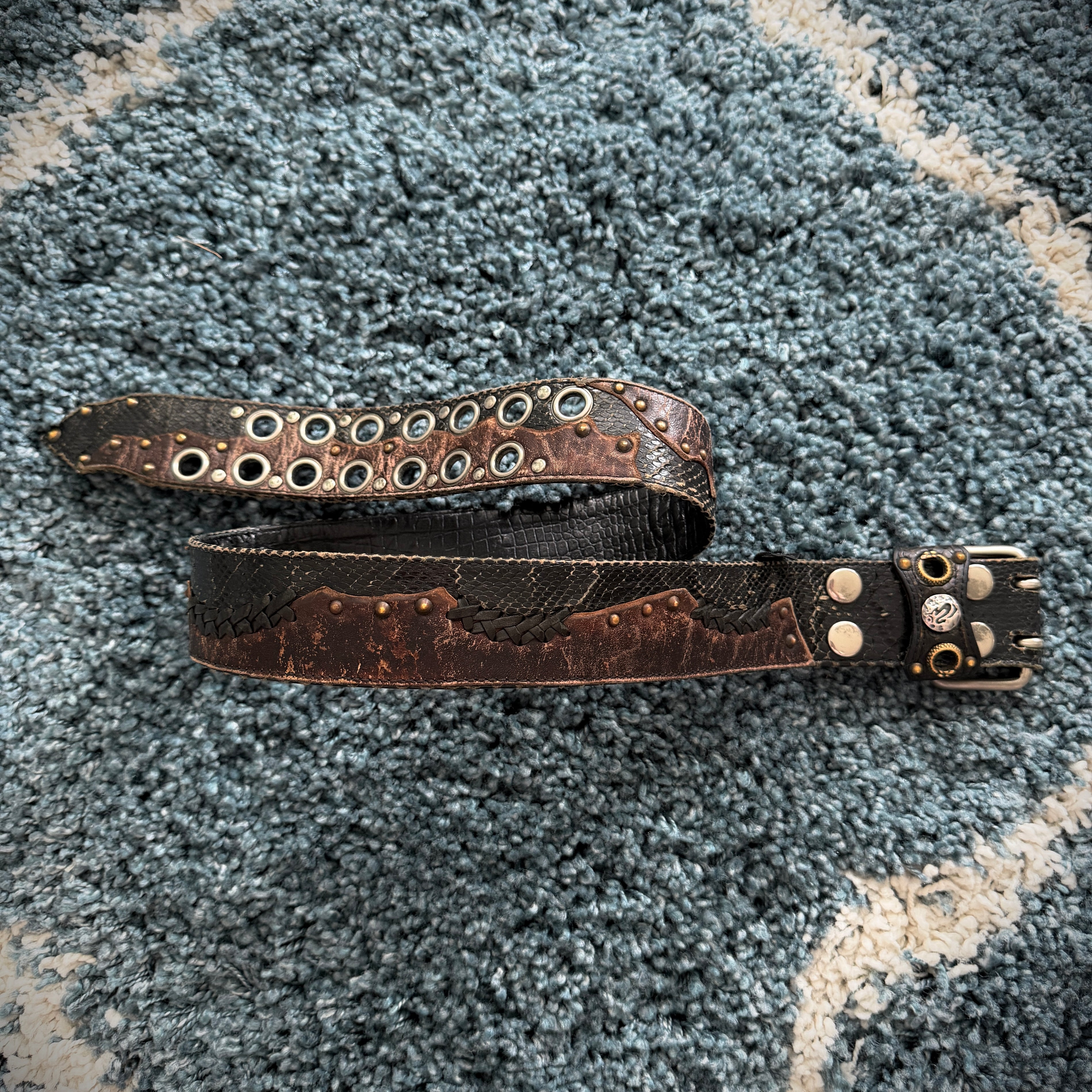 KMRII OG SNAKE & CROC BELT