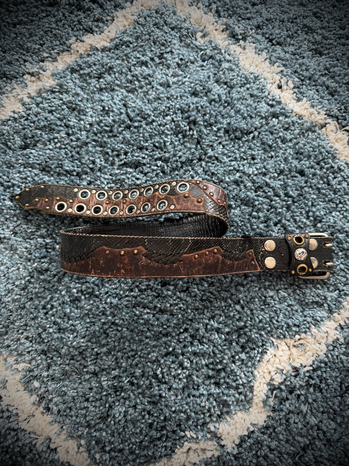 KMRII OG SNAKE & CROC BELT