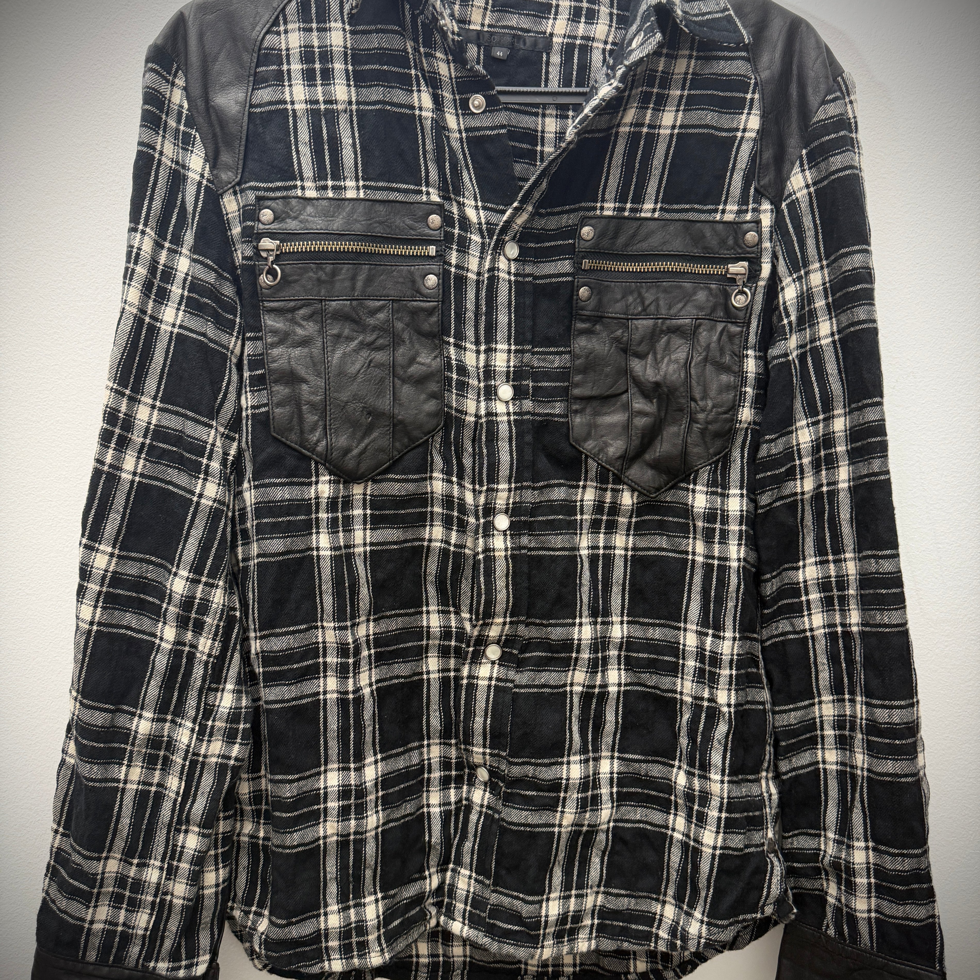 Schorl Hybrid Leather Flannel