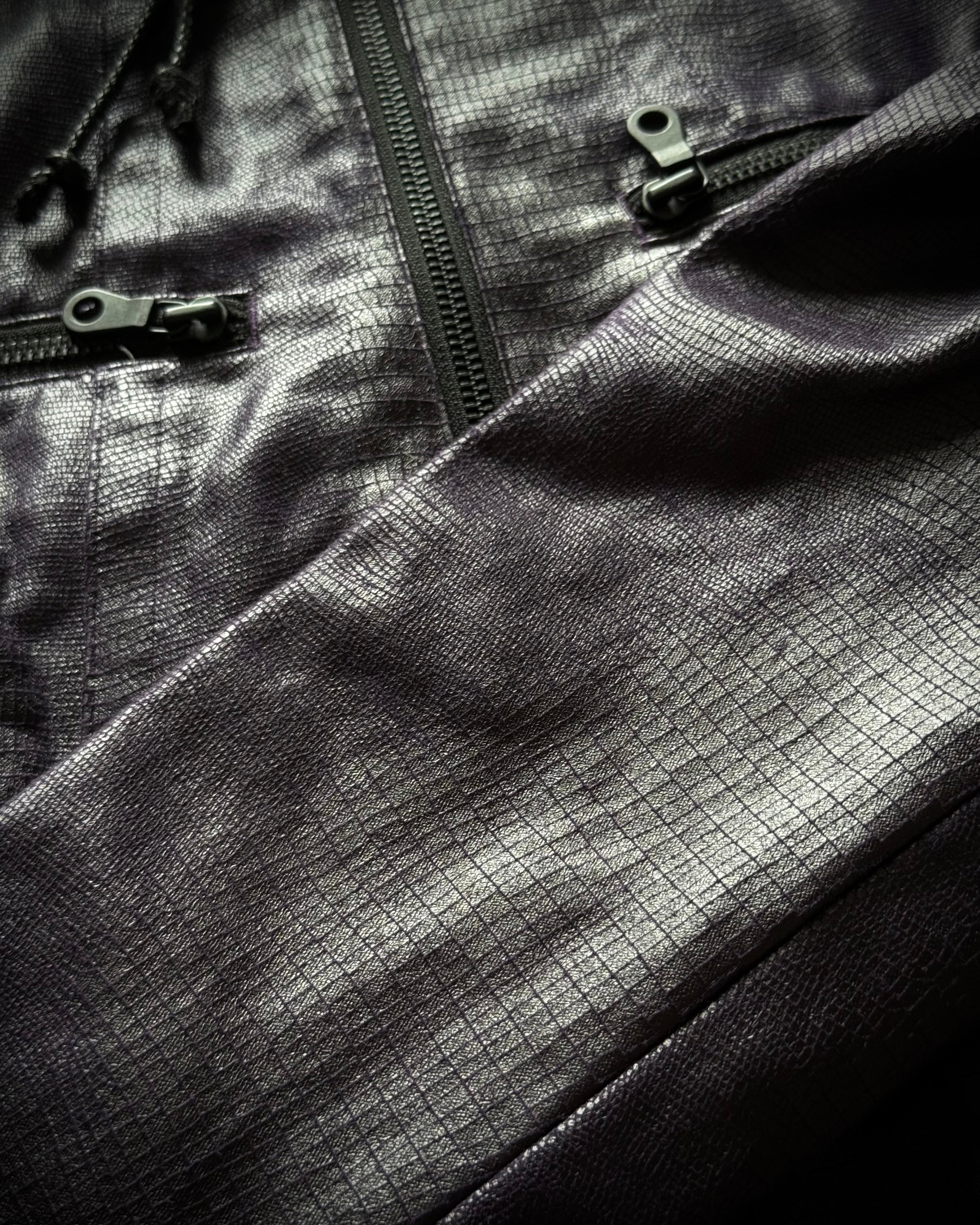Schlussel convertible hood purple haze crocodile jacket