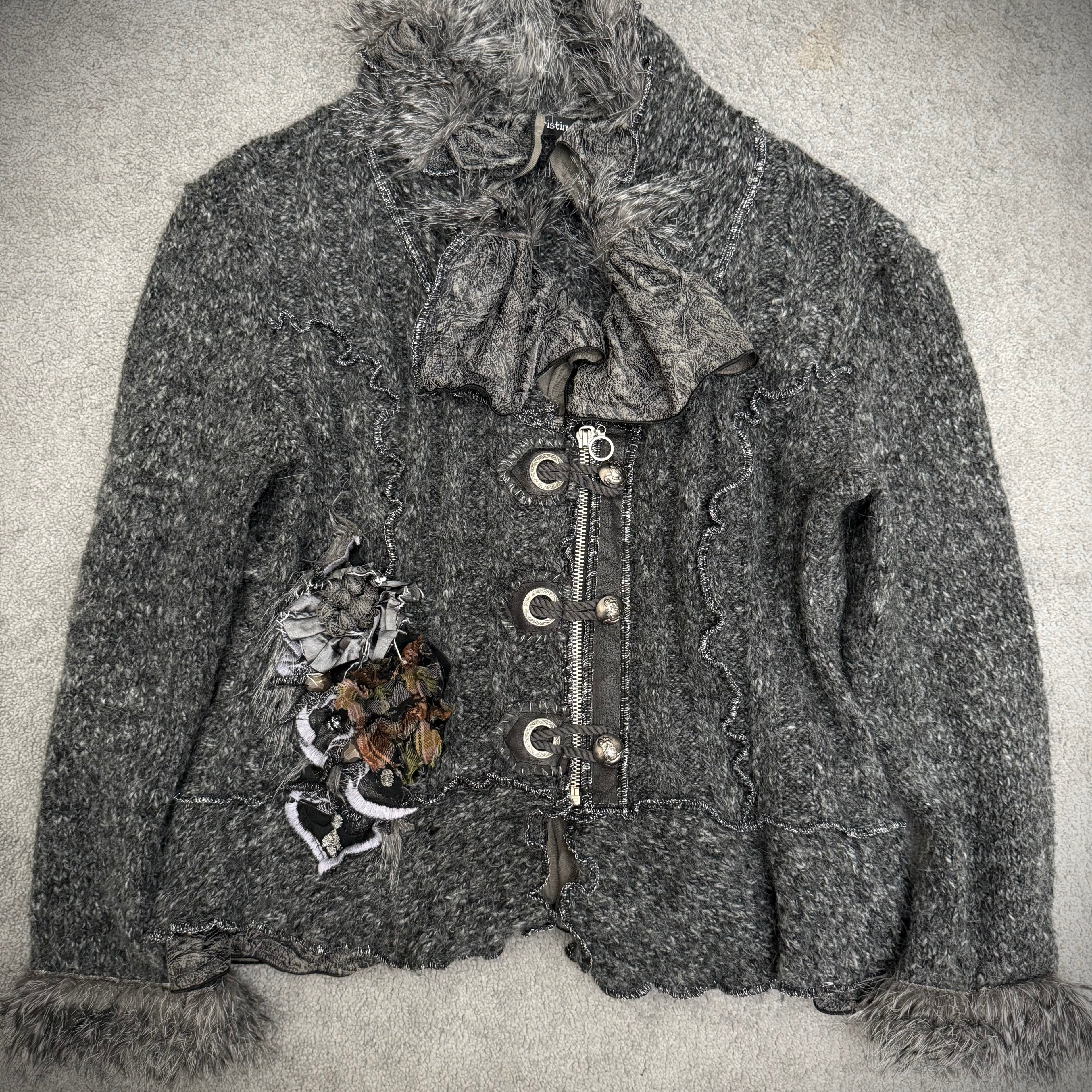 Juju knit fur jacket