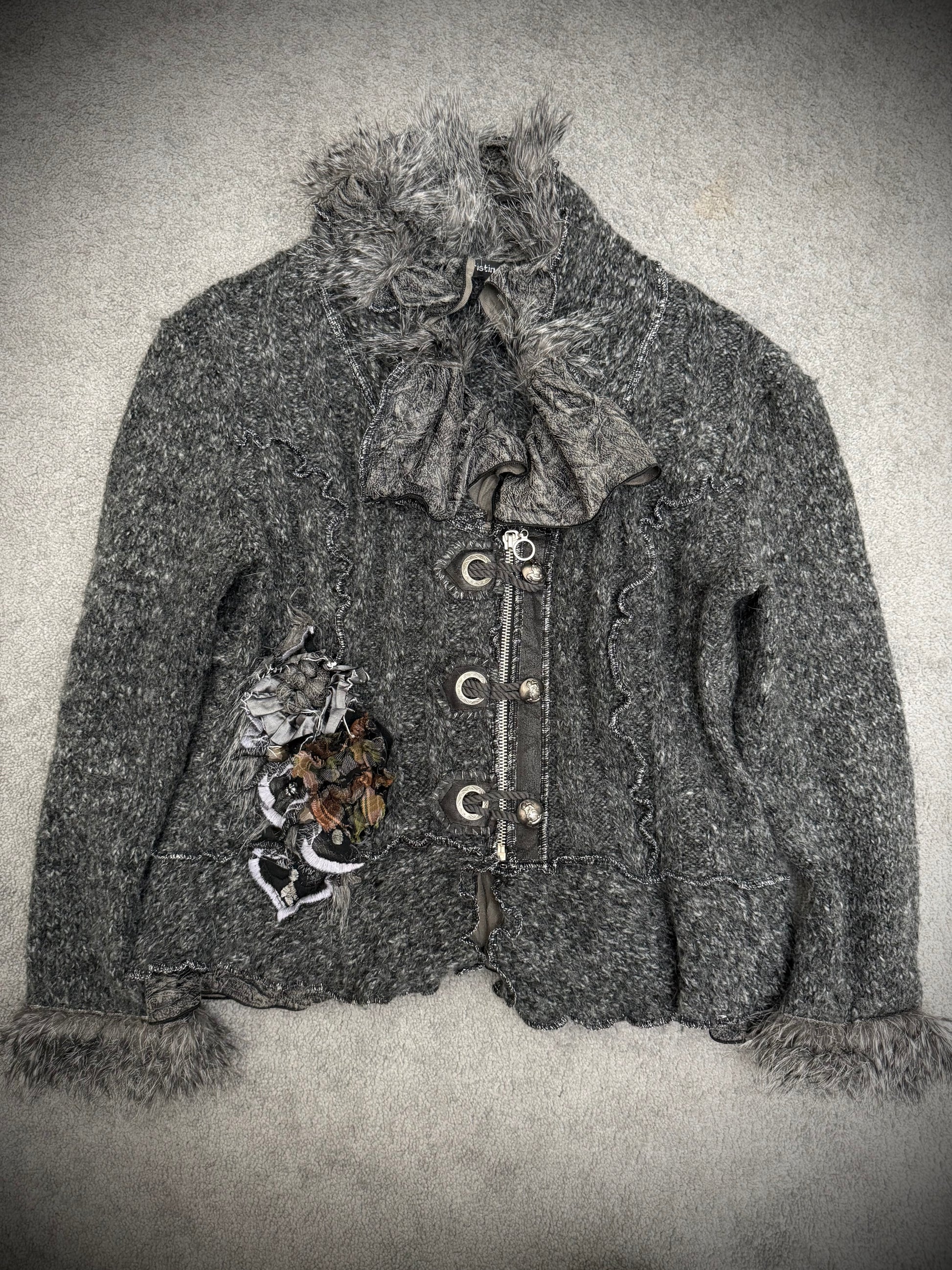 Juju knit fur jacket