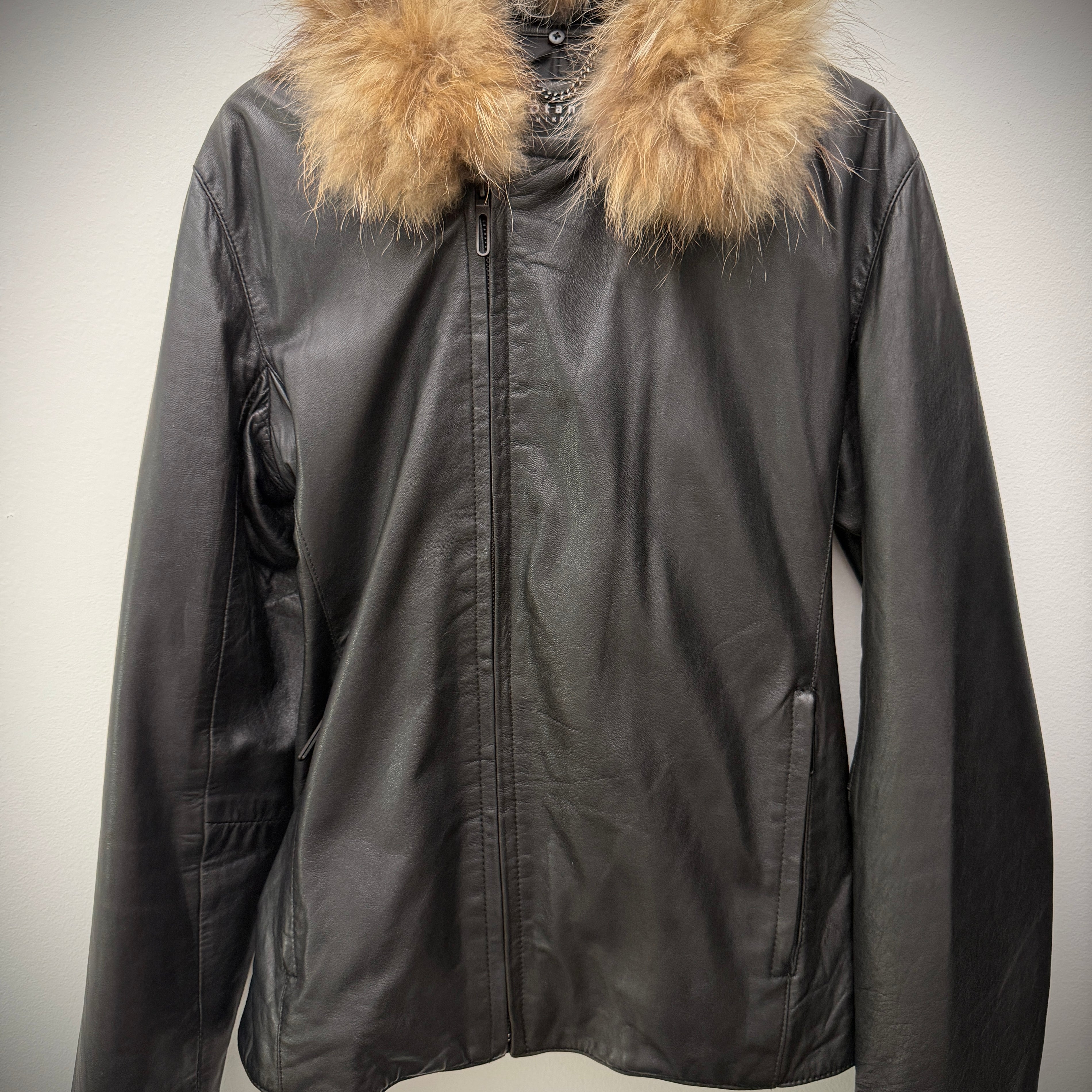 Otani Fur Leather Double Rider Jacket