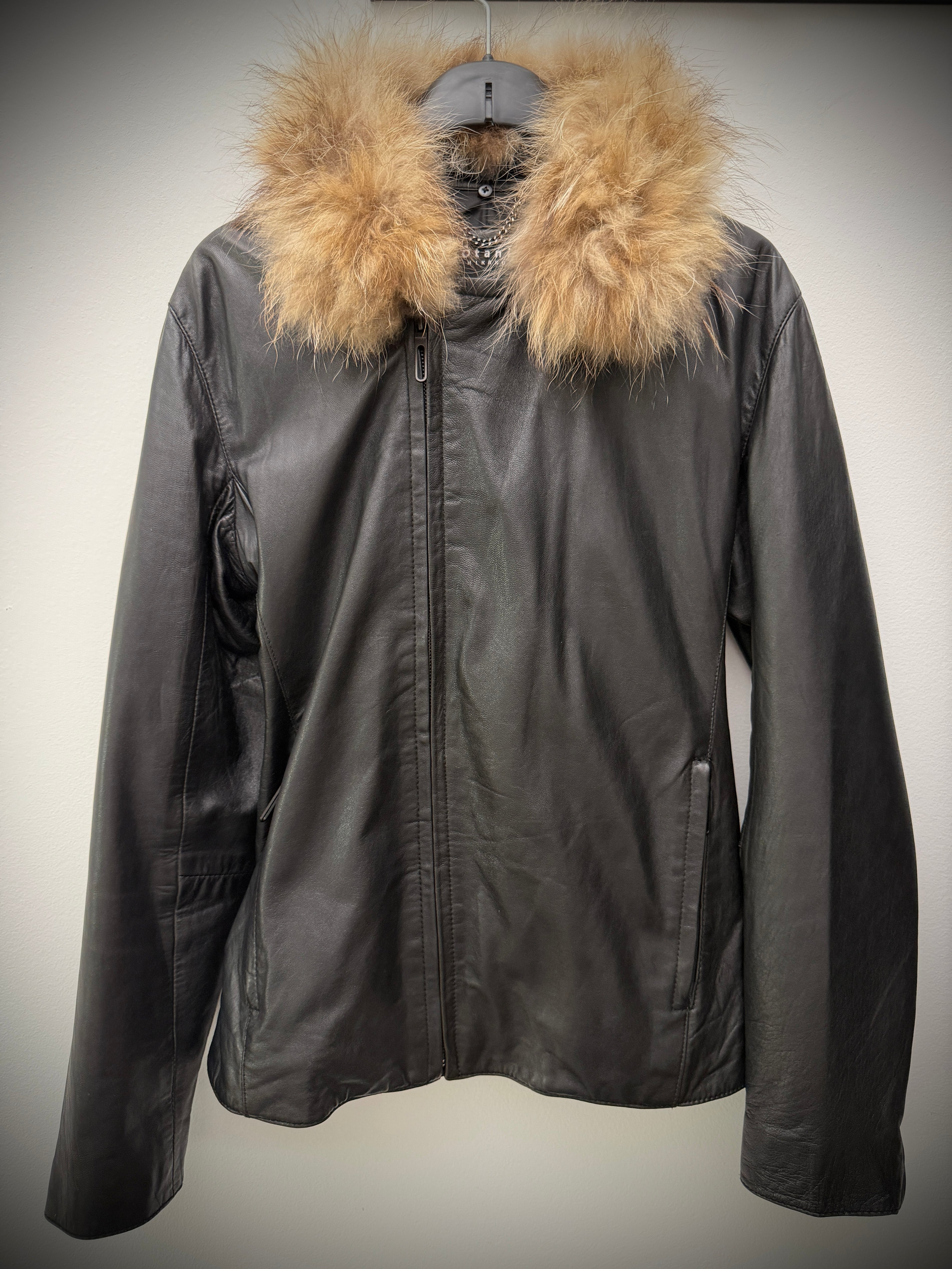 Otani Fur Leather Double Rider Jacket