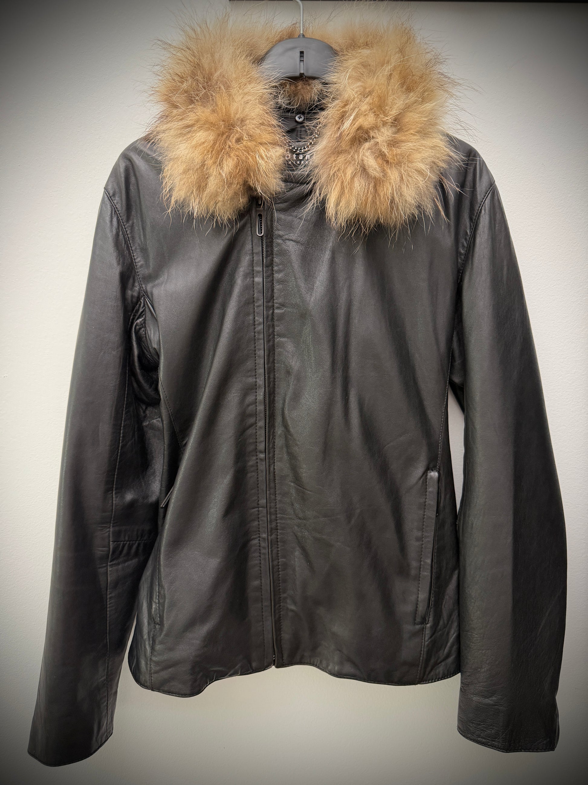 Otani Fur Leather Double Rider Jacket
