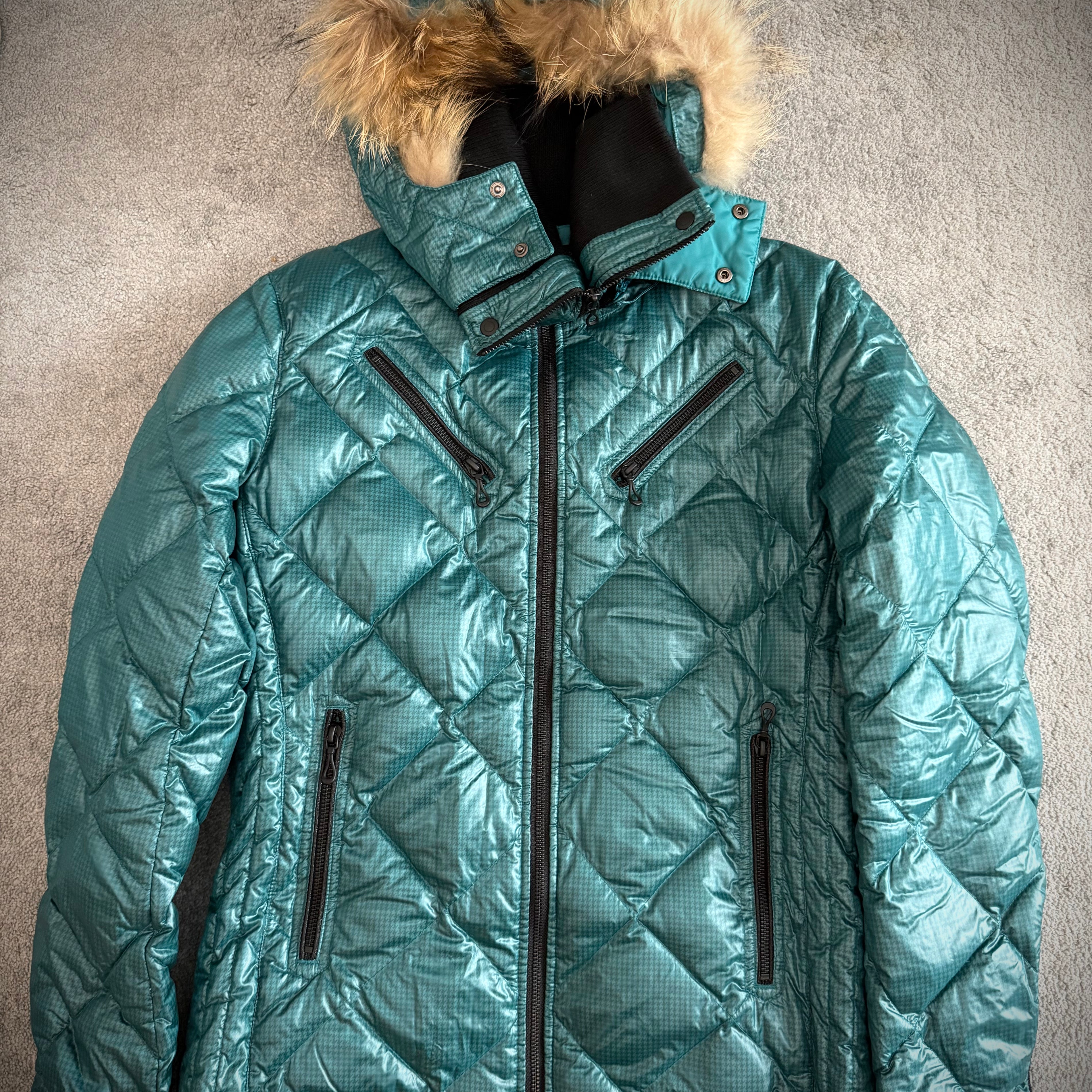 Nicole Club detachable hood fur puffer jacket