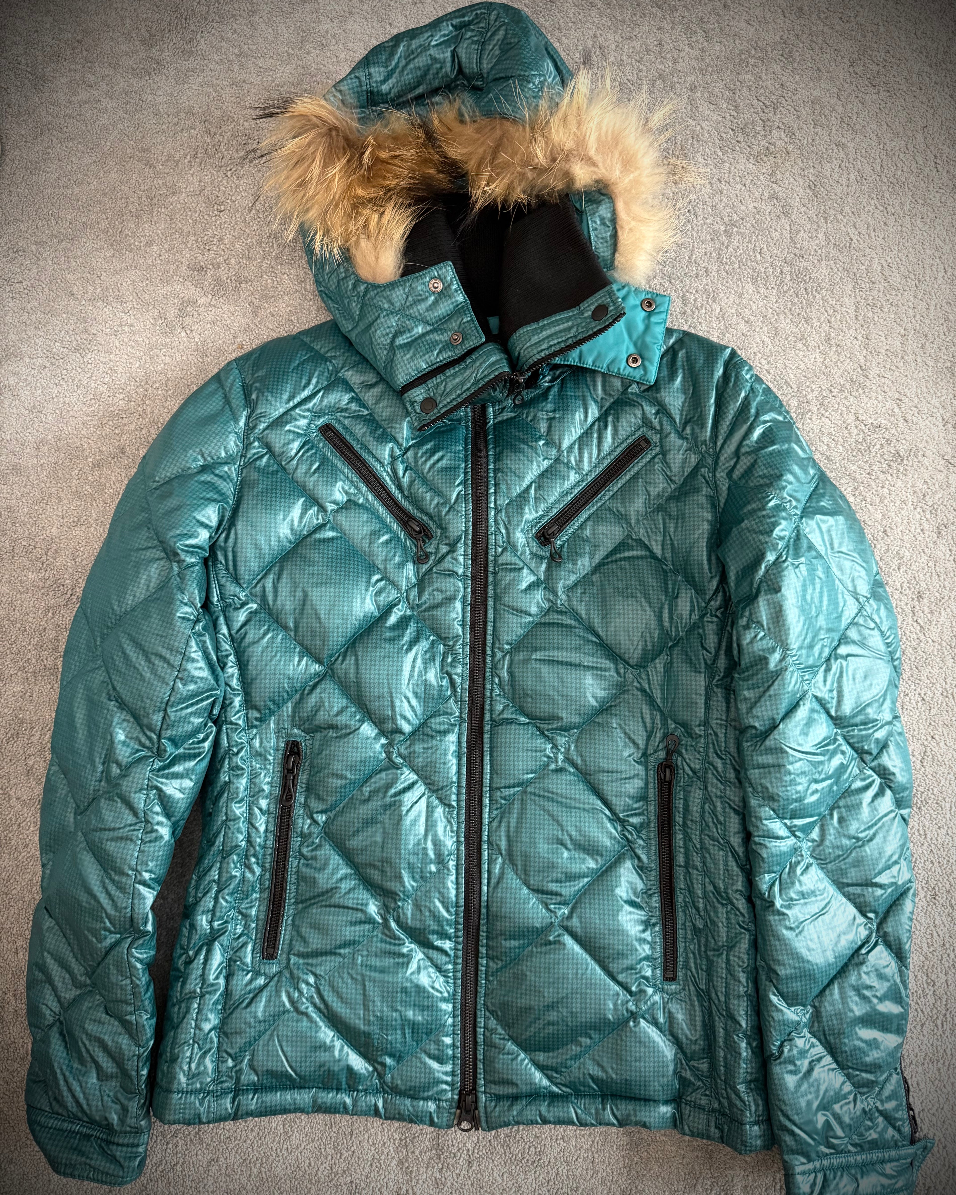 Nicole Club detachable hood fur puffer jacket