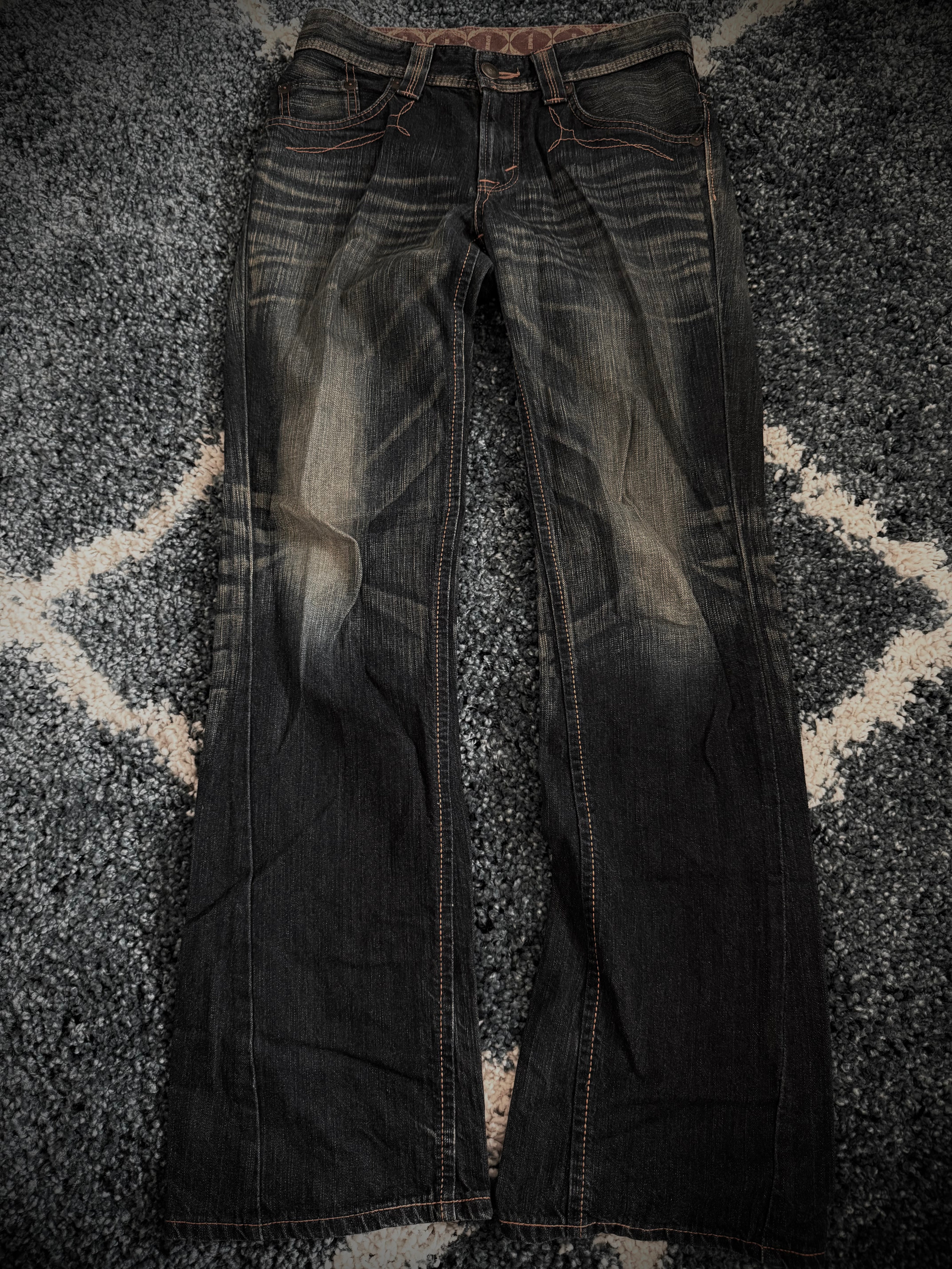 Edwin mud washed clawmark flared denim