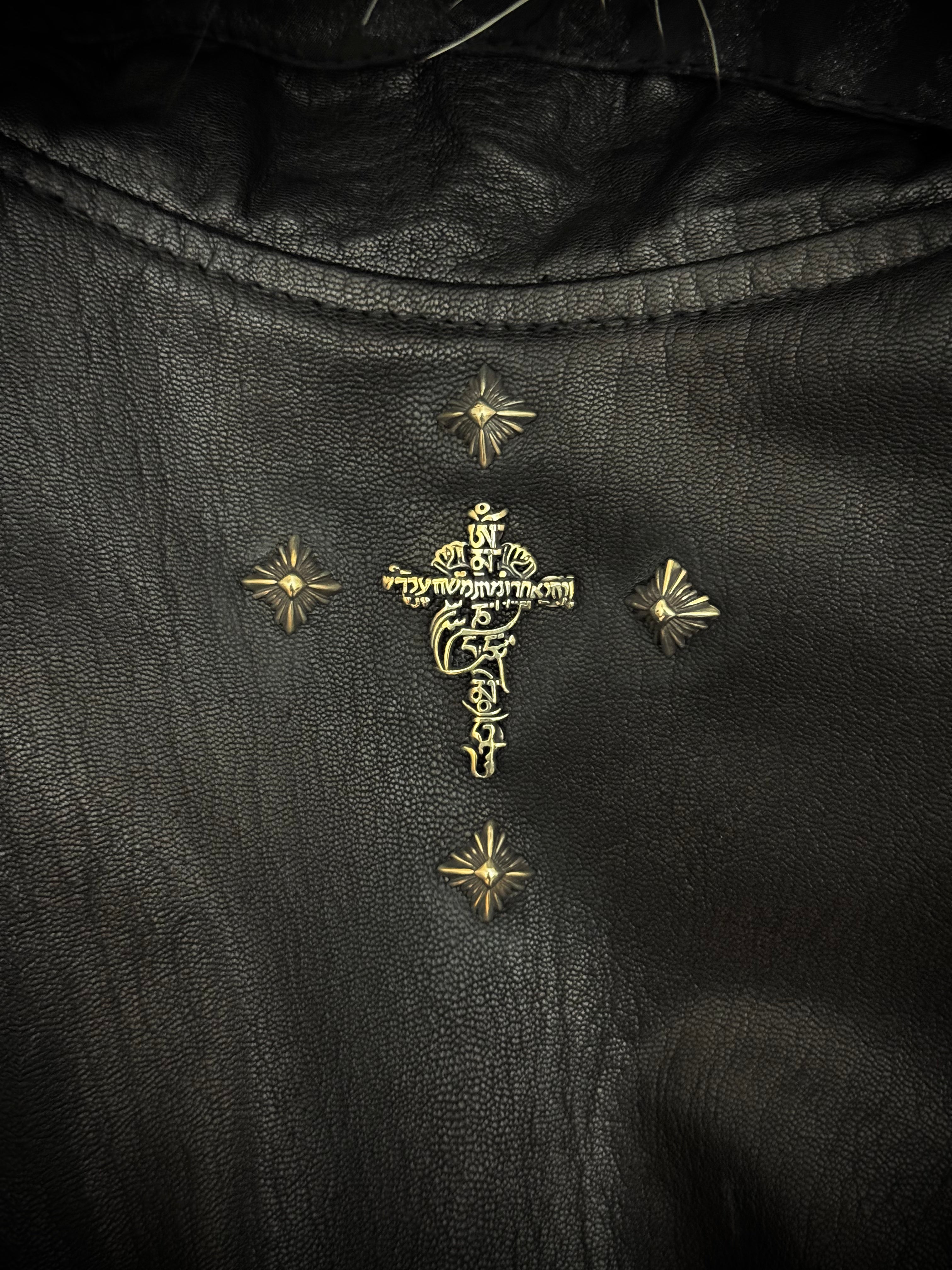 14th Addiction custom fur maxed out Radio 1 Leather Jacket