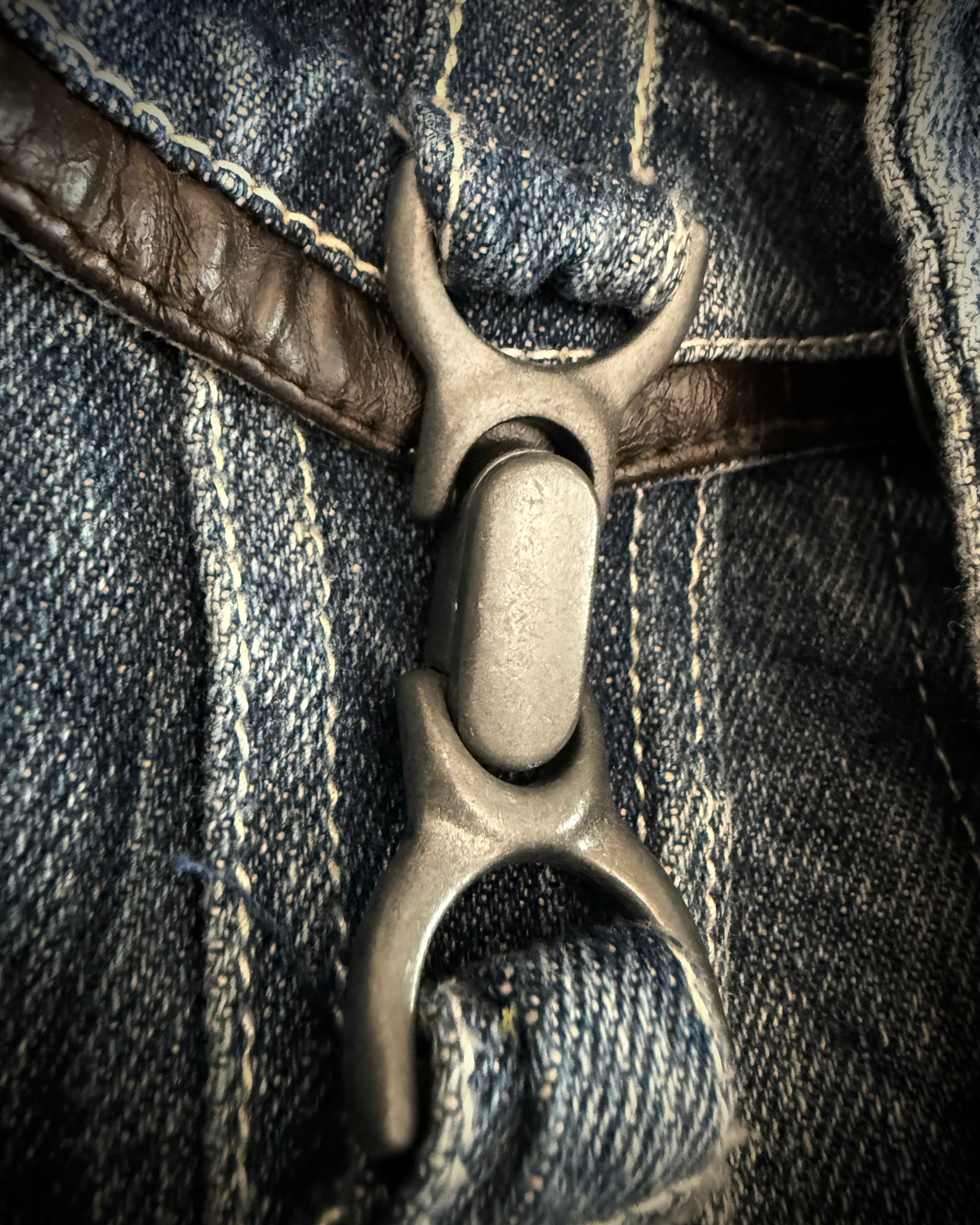 In the attic 2in1 hooded denim jacket