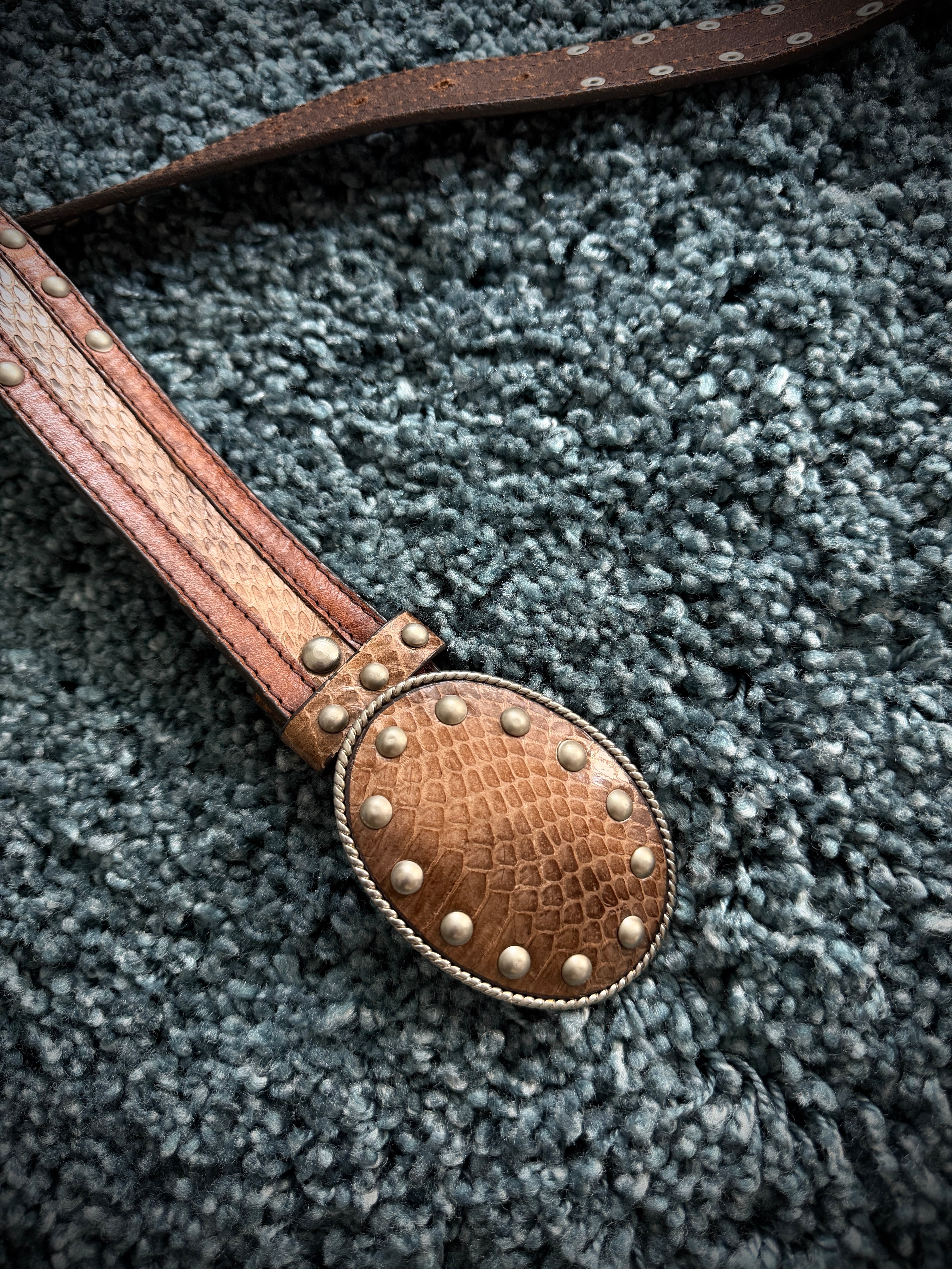 Nicole Club Snakeskin Belt