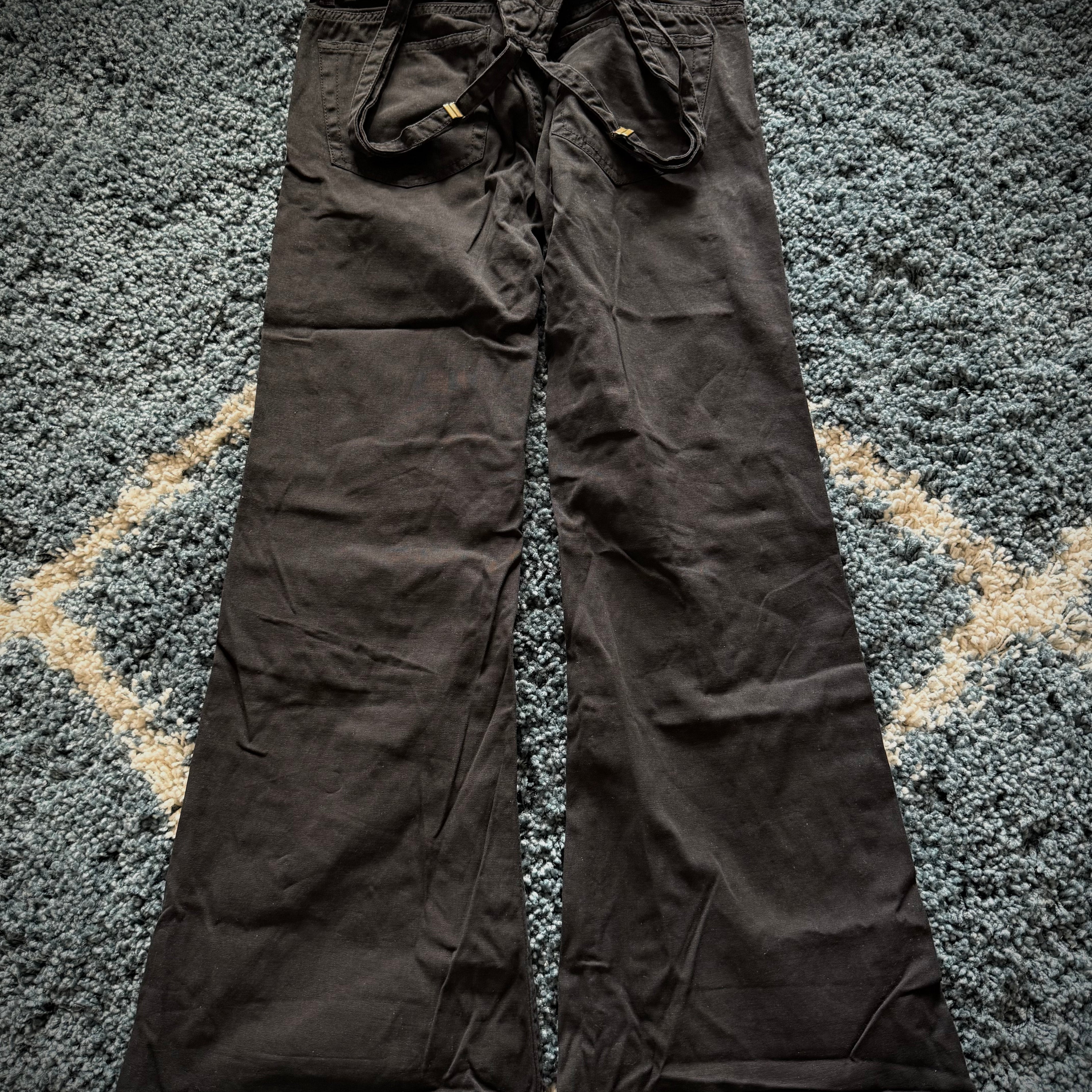G.O.A military detachable overall flared pants