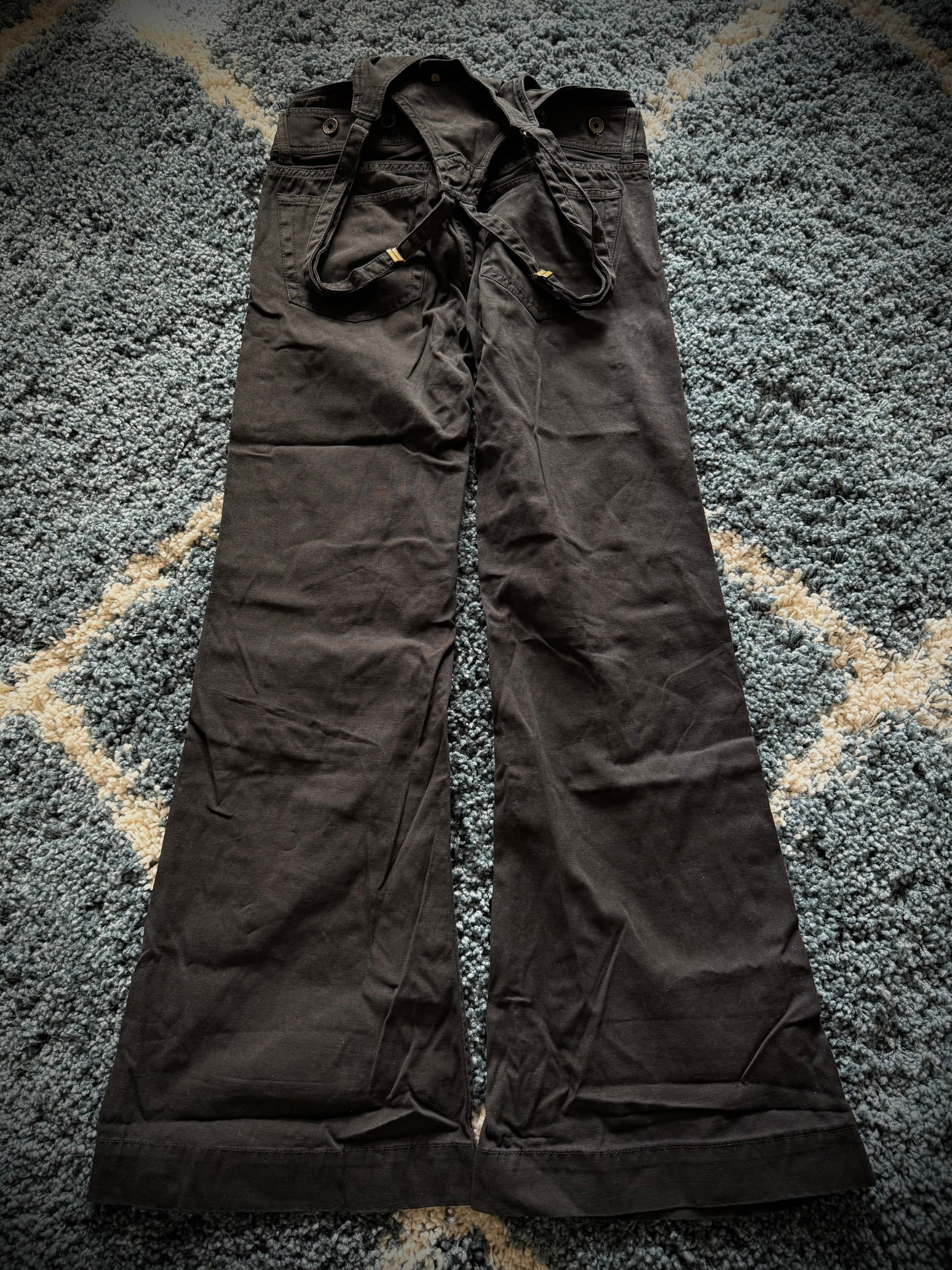 G.O.A military detachable overall flared pants