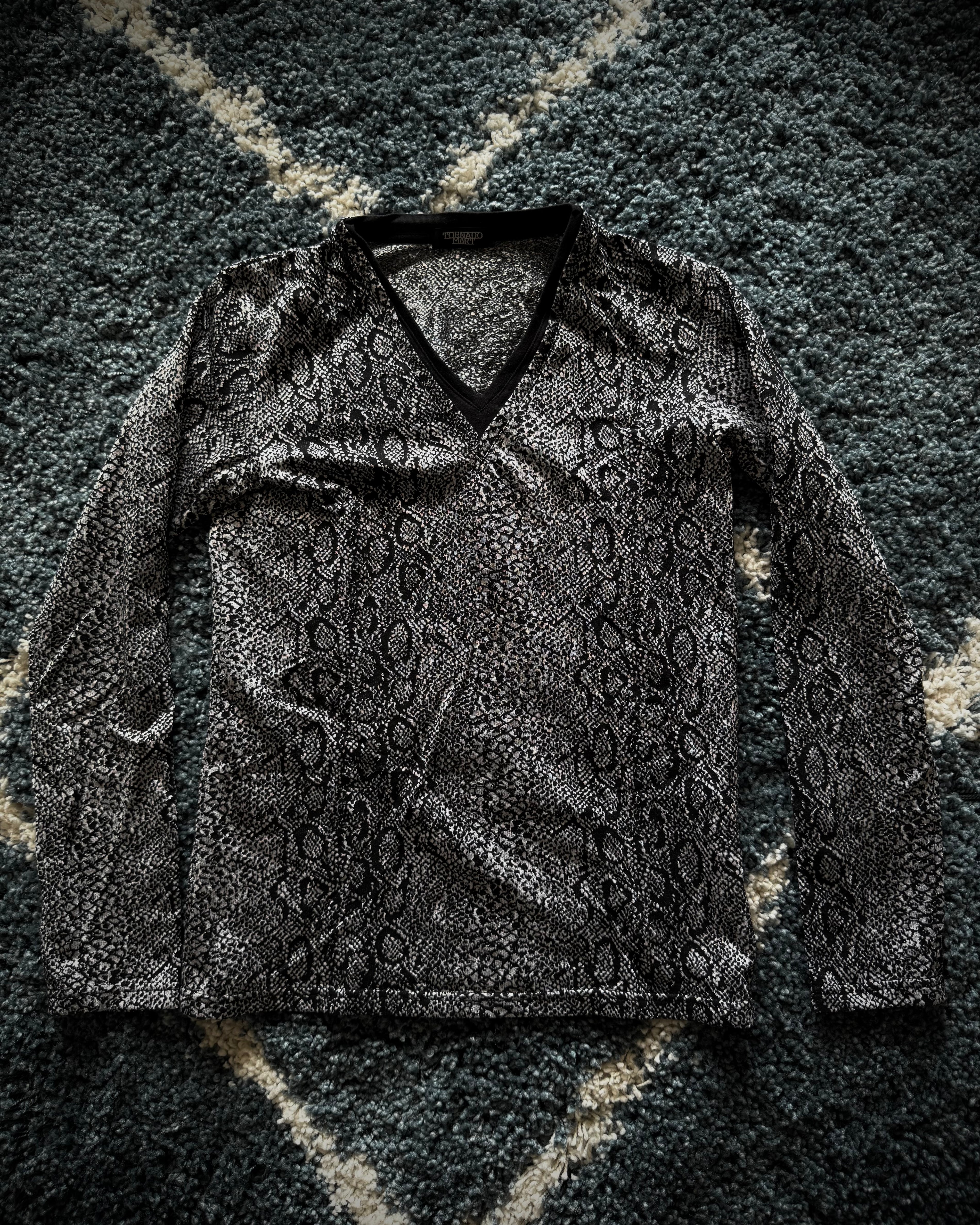 Tornado Mart reflective snakeskin longsleeve
