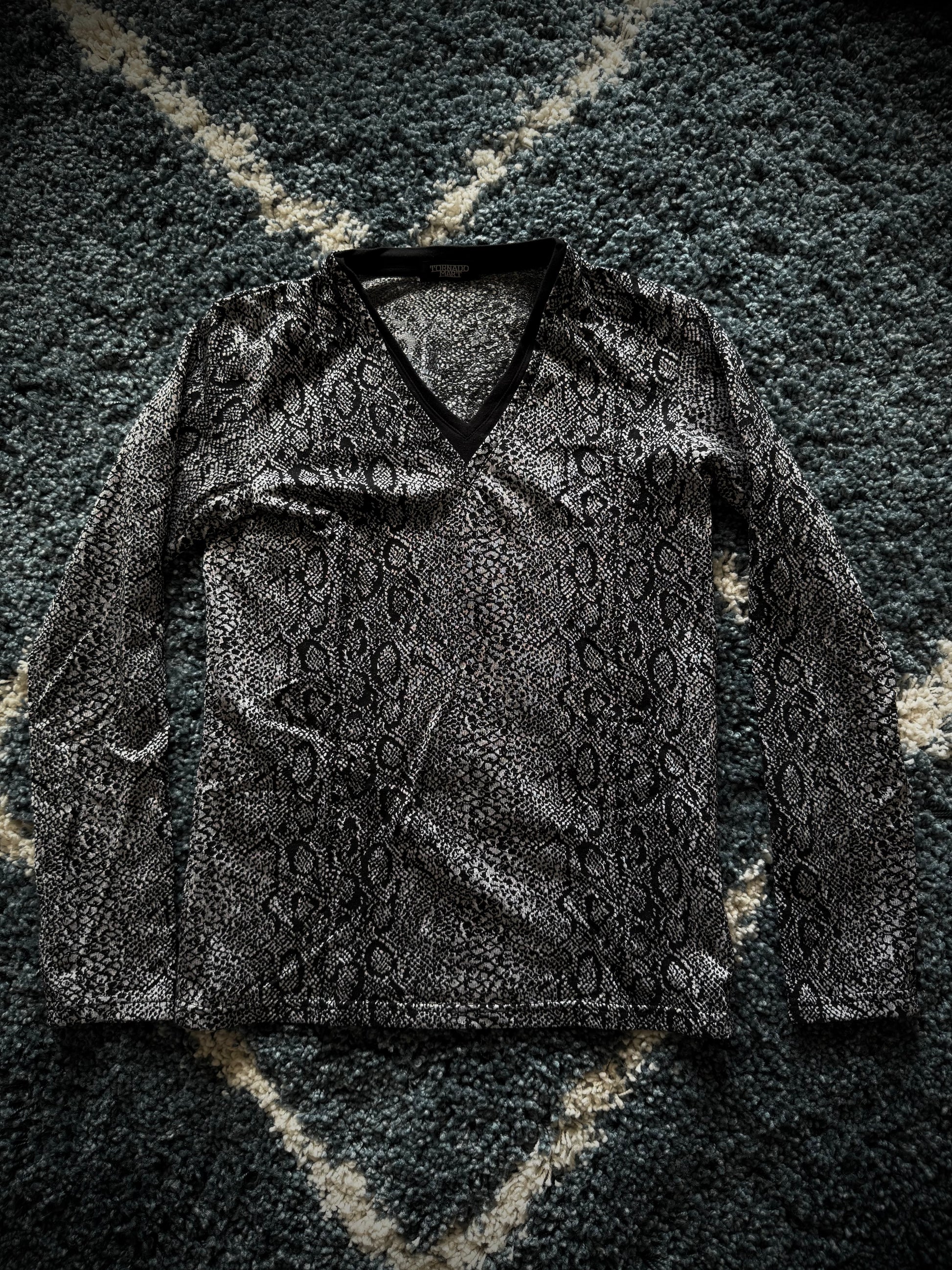 Tornado Mart reflective snakeskin longsleeve