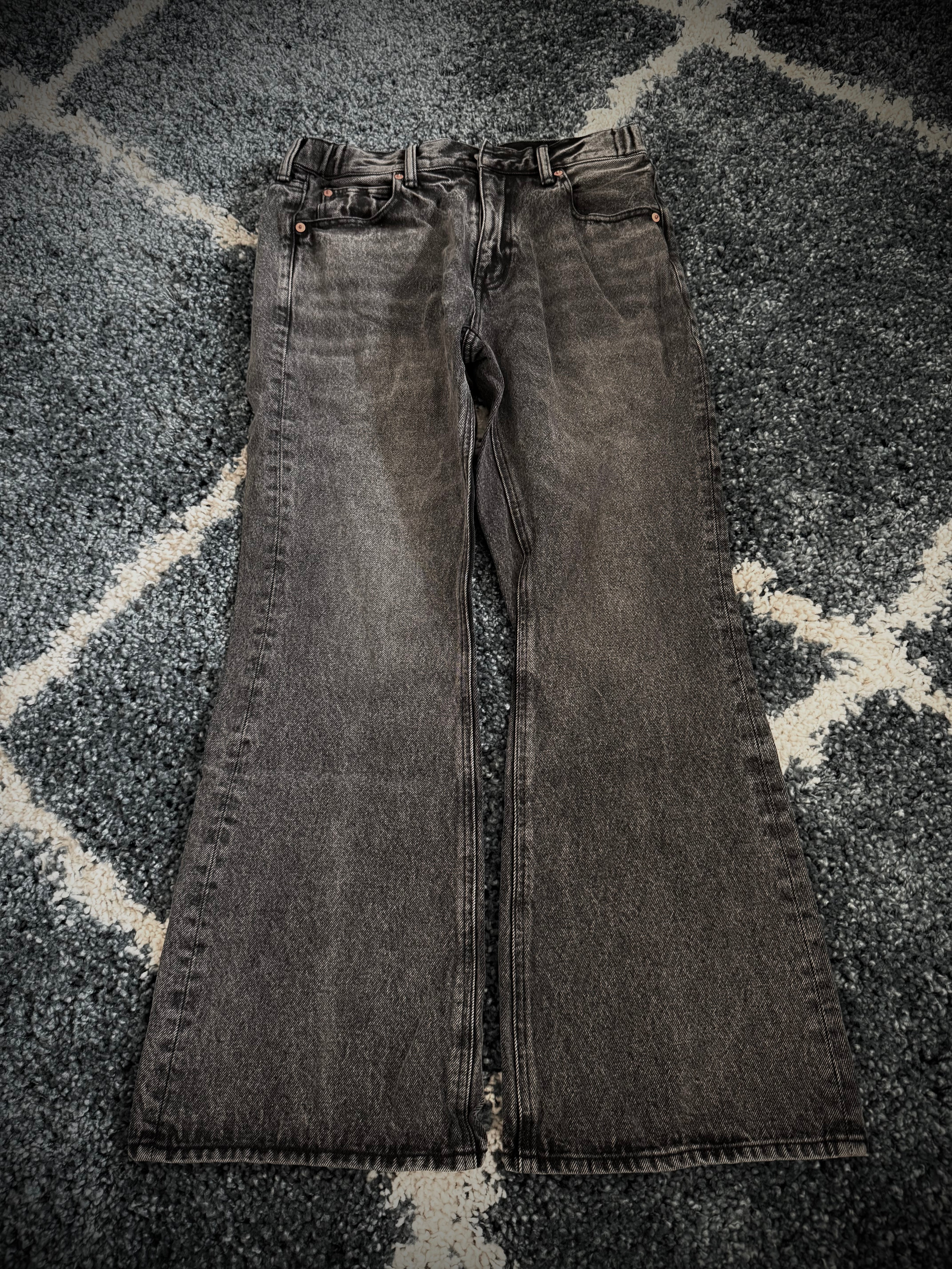 RB pusher flared denim