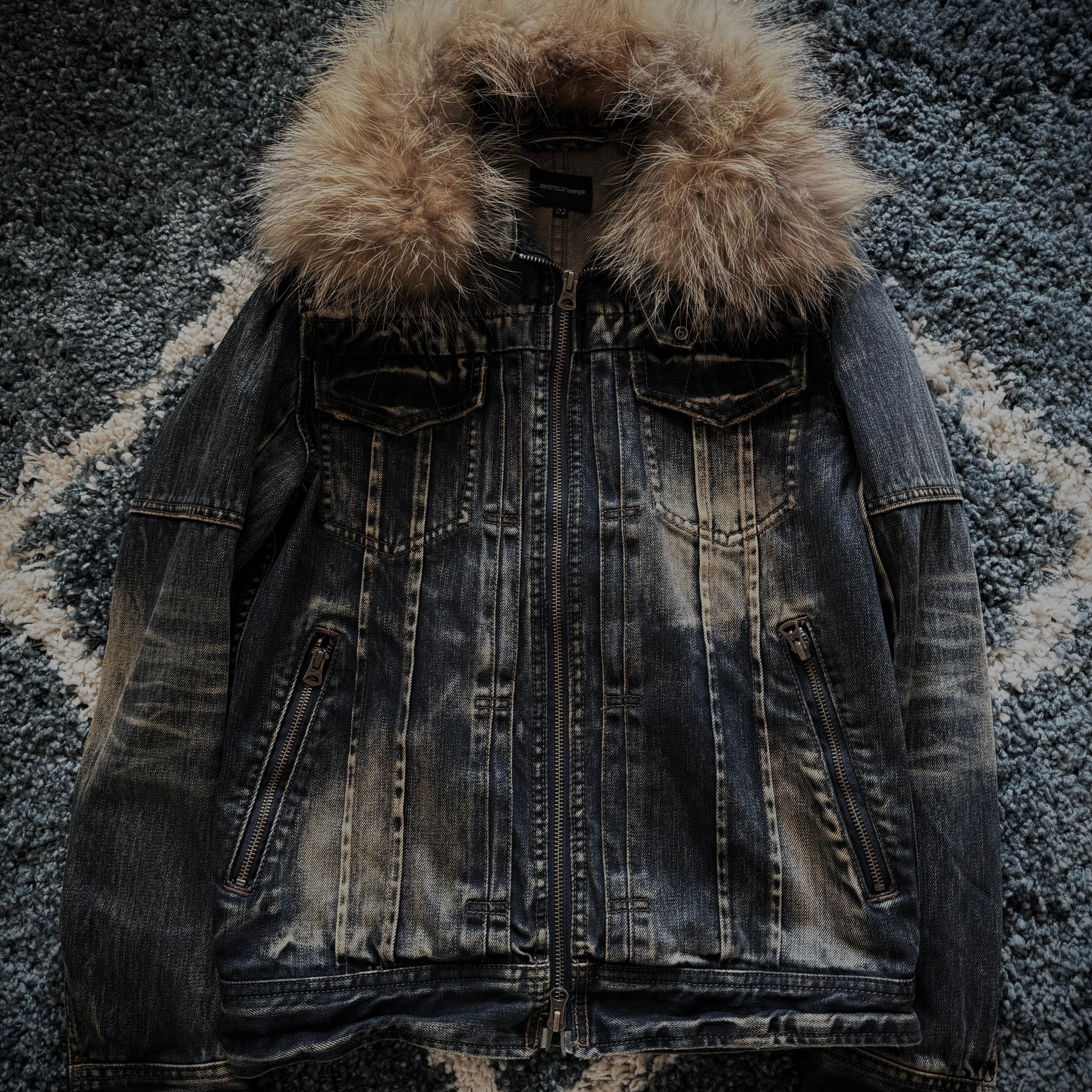 Rattle Trap Detachable Fur Denim Jacket