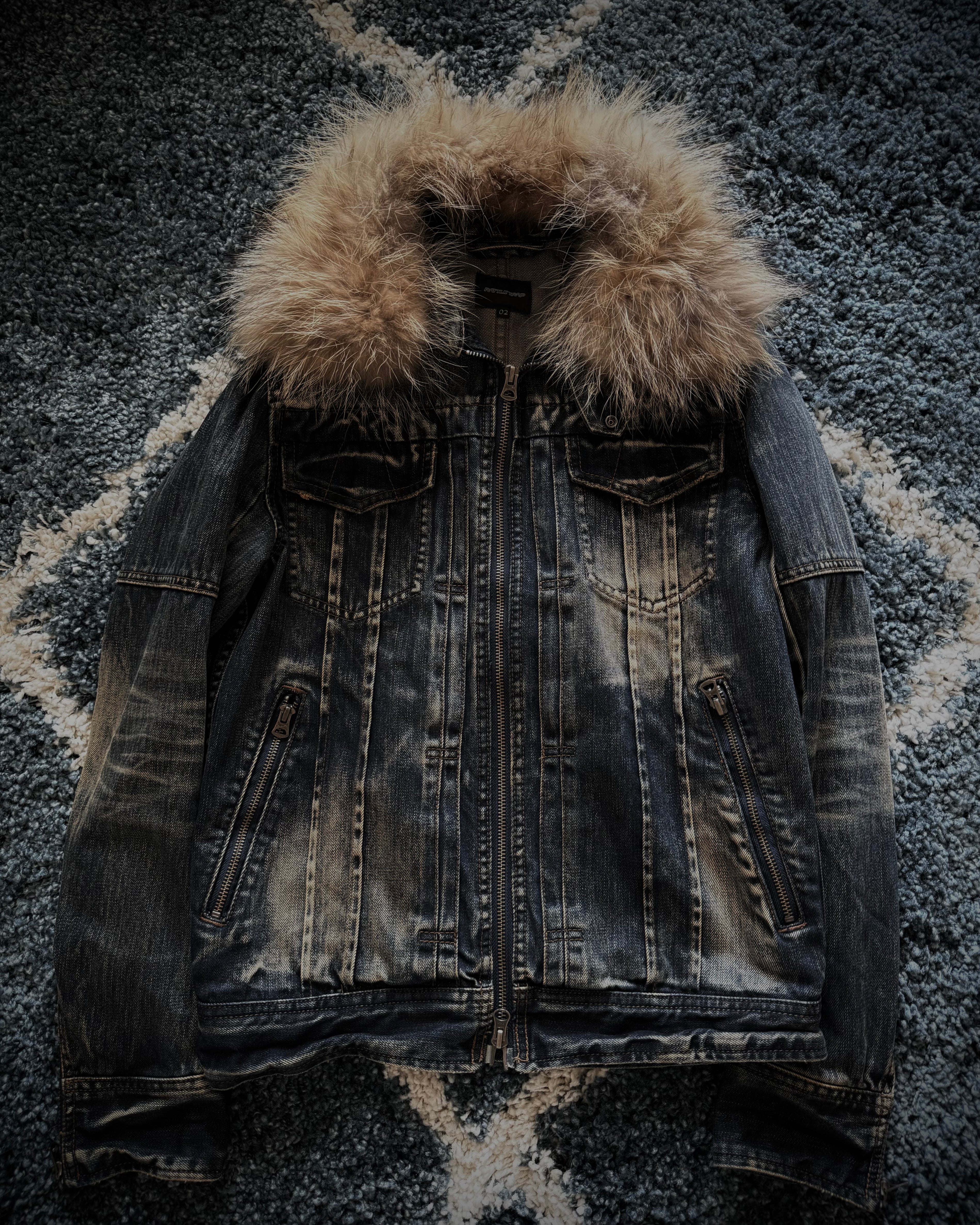Rattle Trap Detachable Fur Denim Jacket
