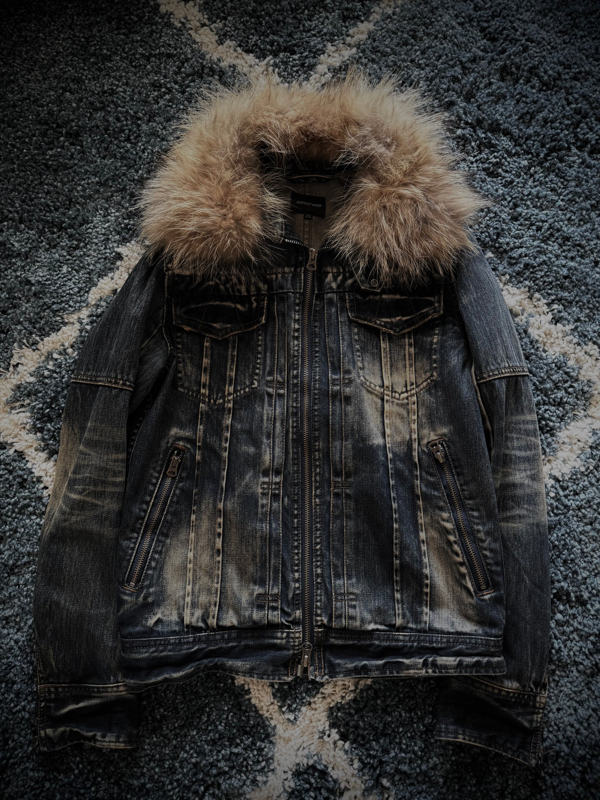 Rattle Trap Detachable Fur Denim Jacket