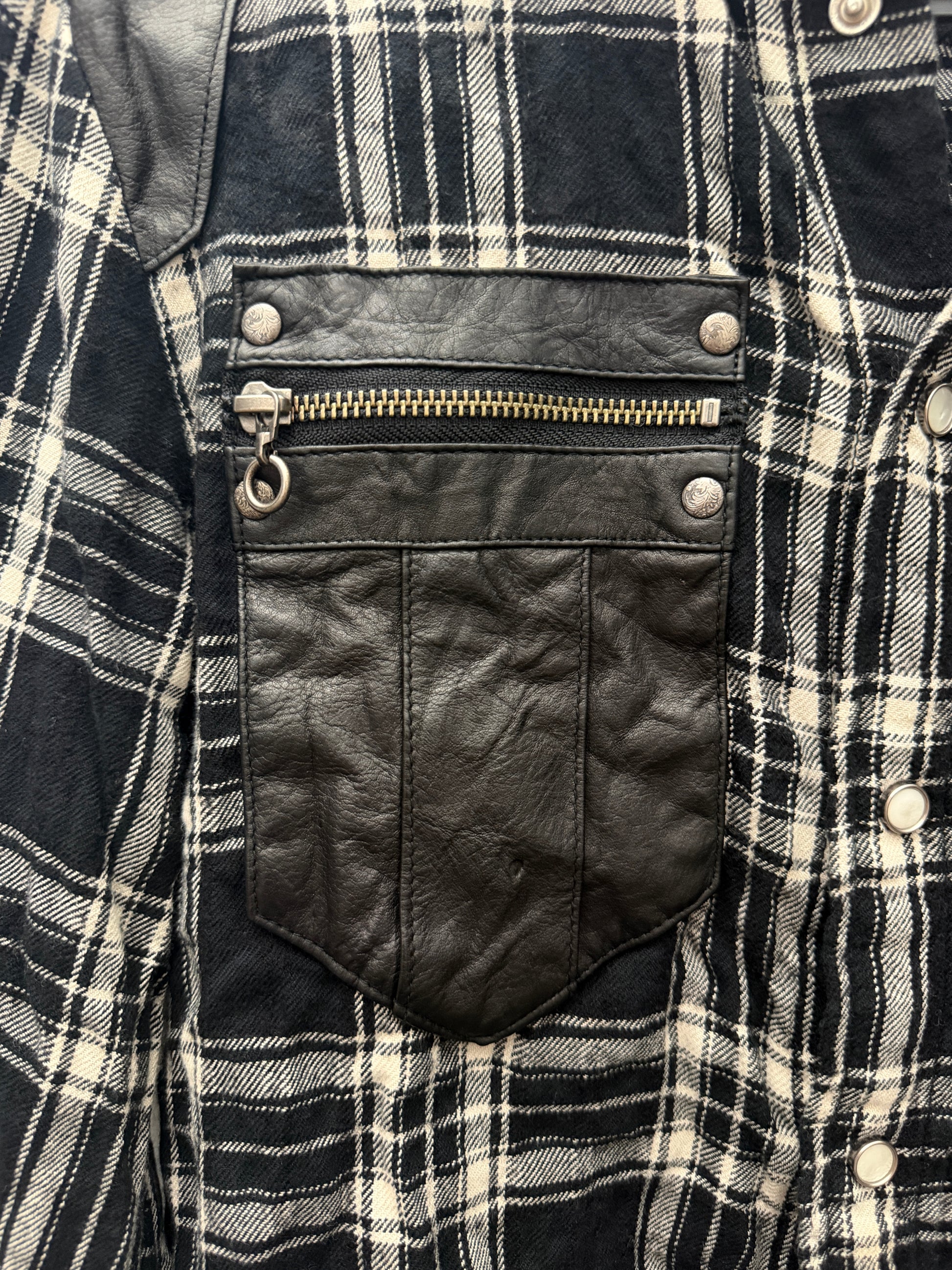 Schorl Hybrid Leather Flannel