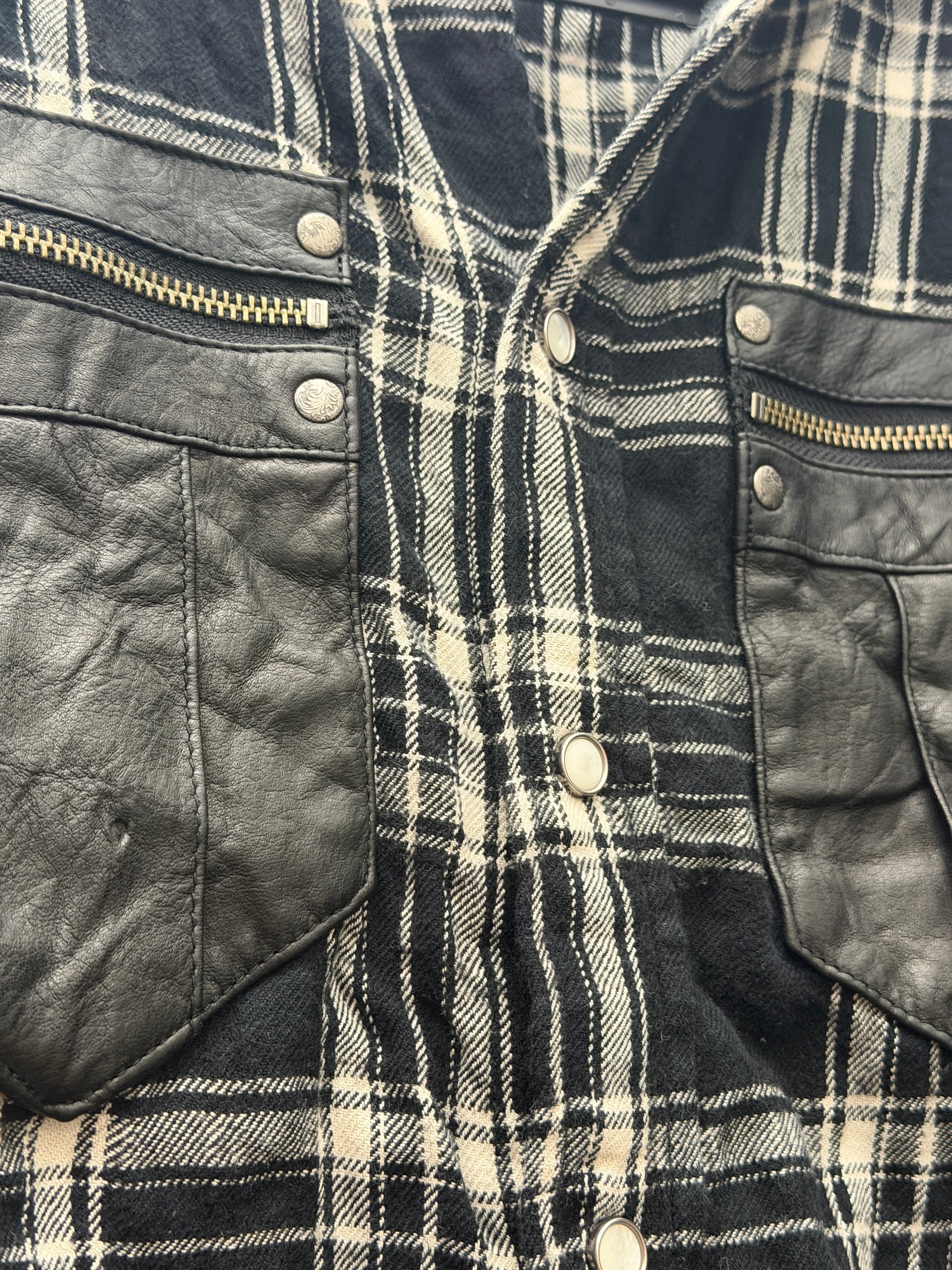 Schorl Hybrid Leather Flannel
