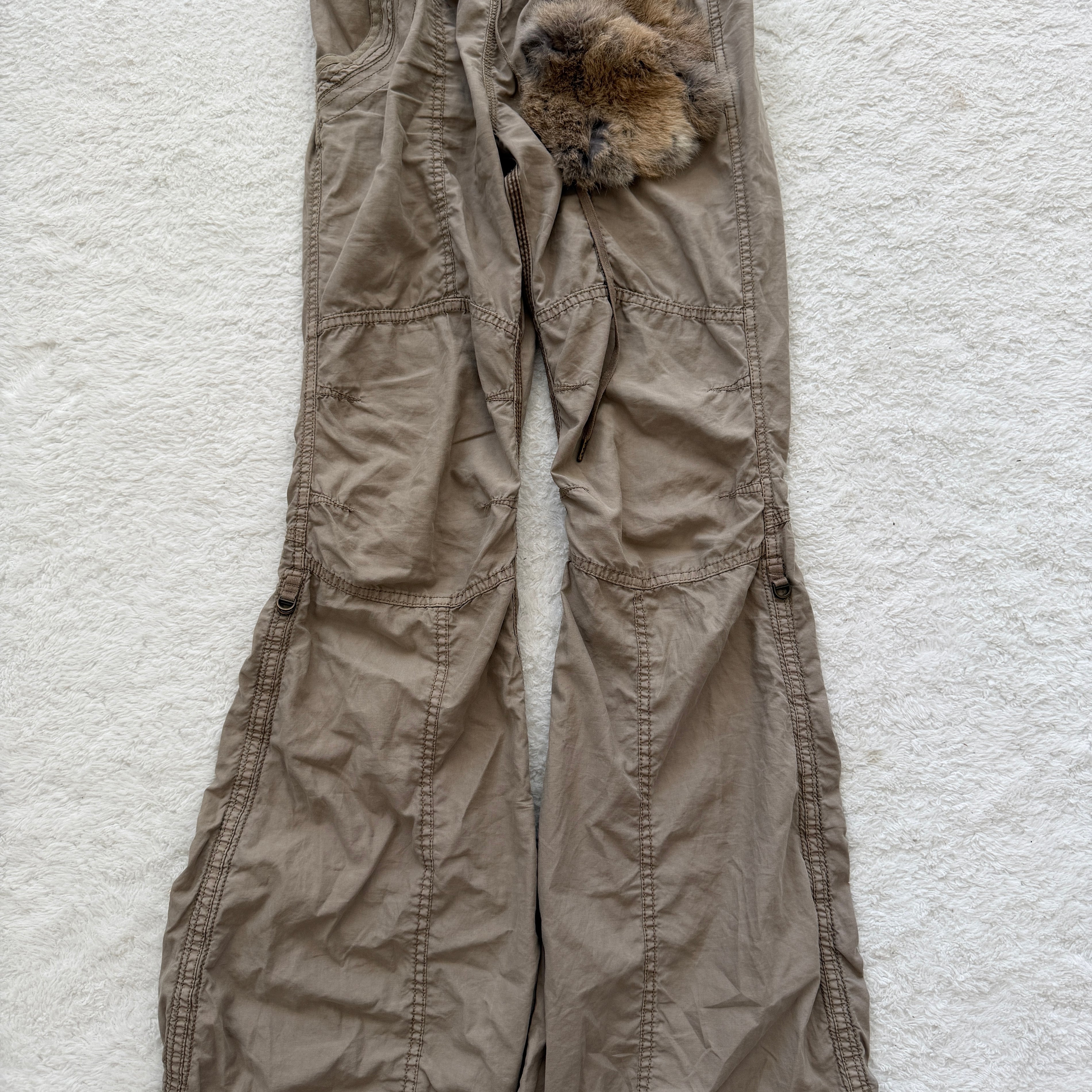 G.O.A Fur Attachment Militray Cargo Pants