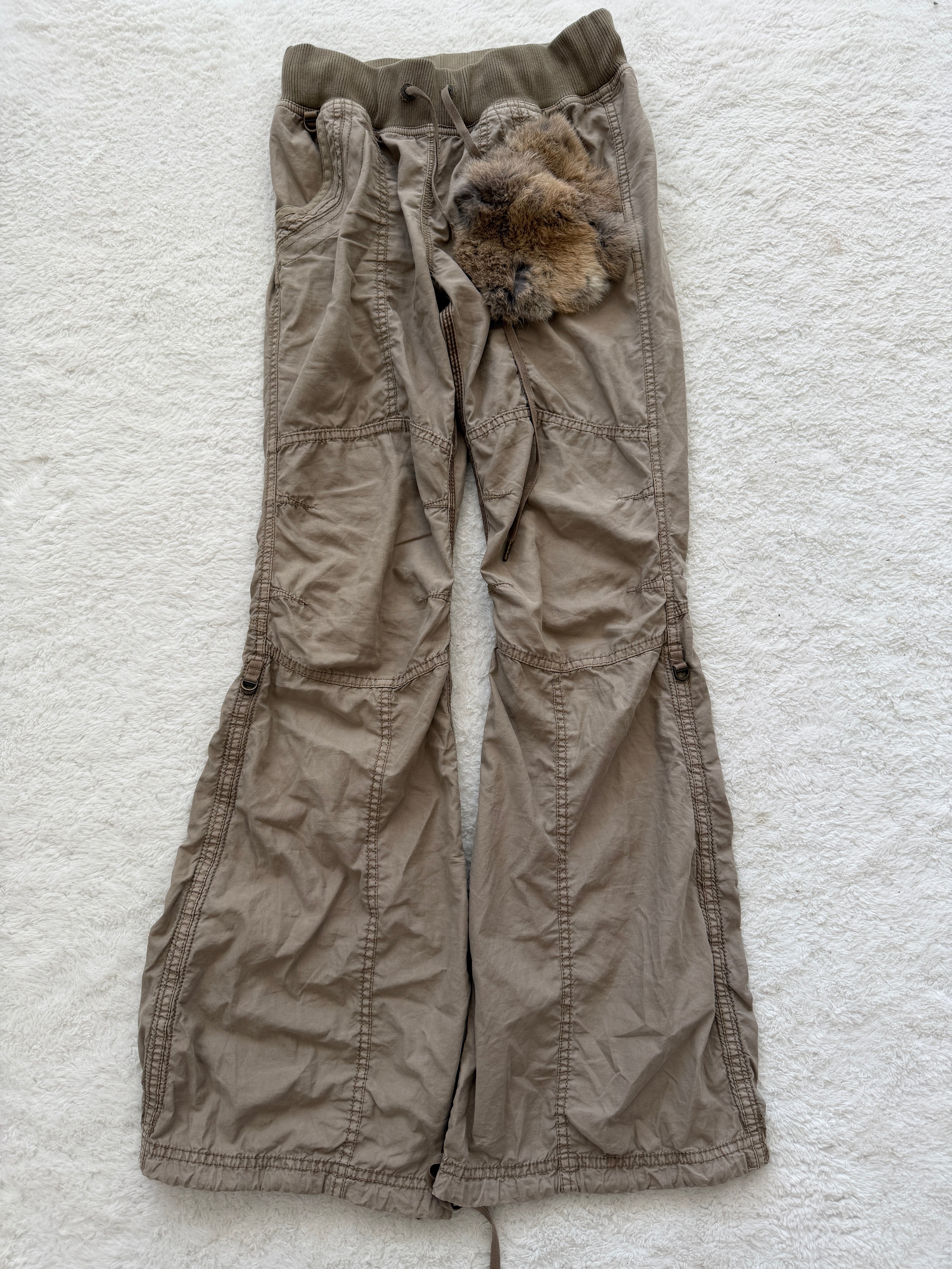 G.O.A Fur Attachment Militray Cargo Pants
