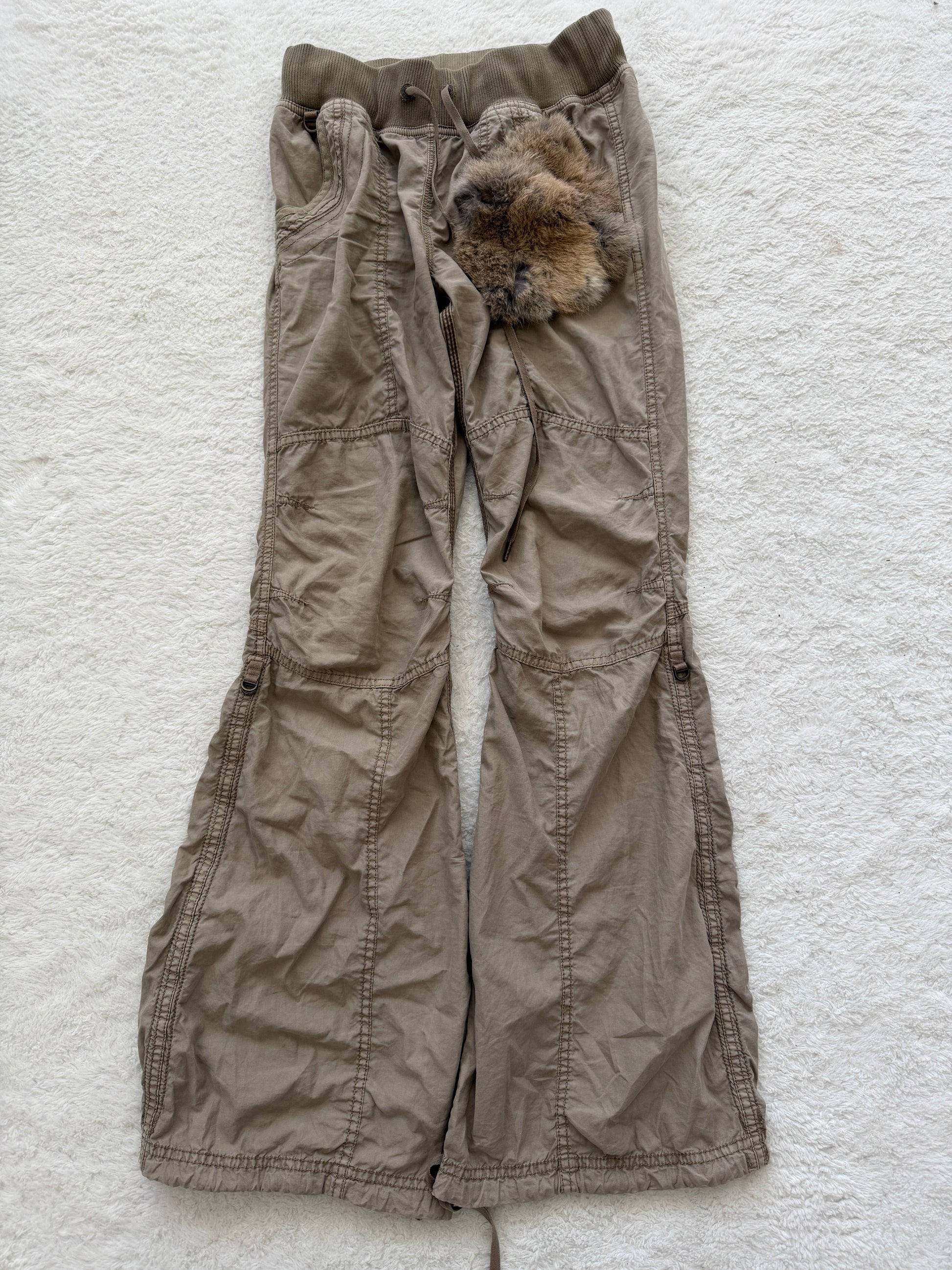 G.O.A Fur Attachment Militray Cargo Pants