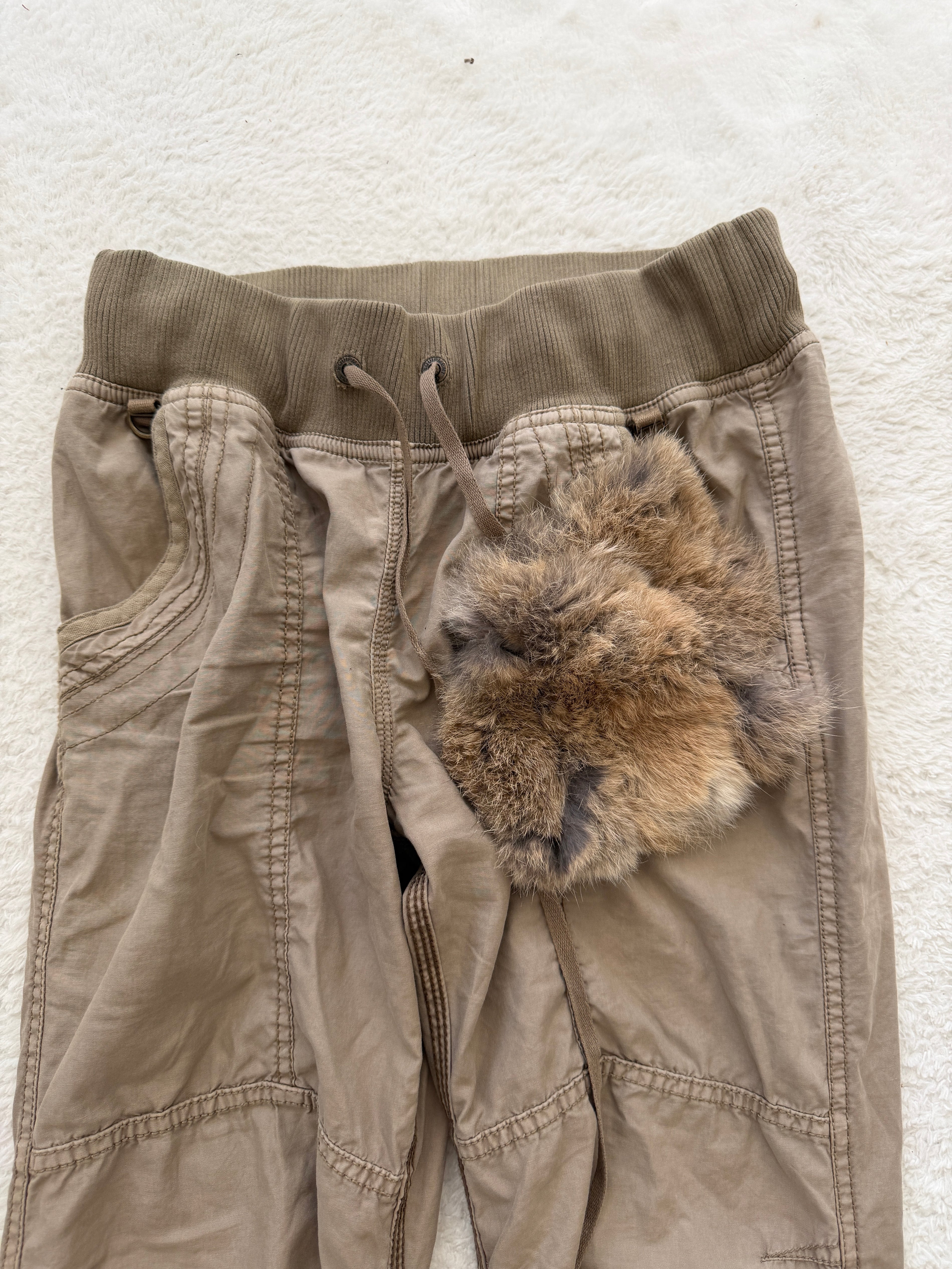 G.O.A Fur Attachment Militray Cargo Pants
